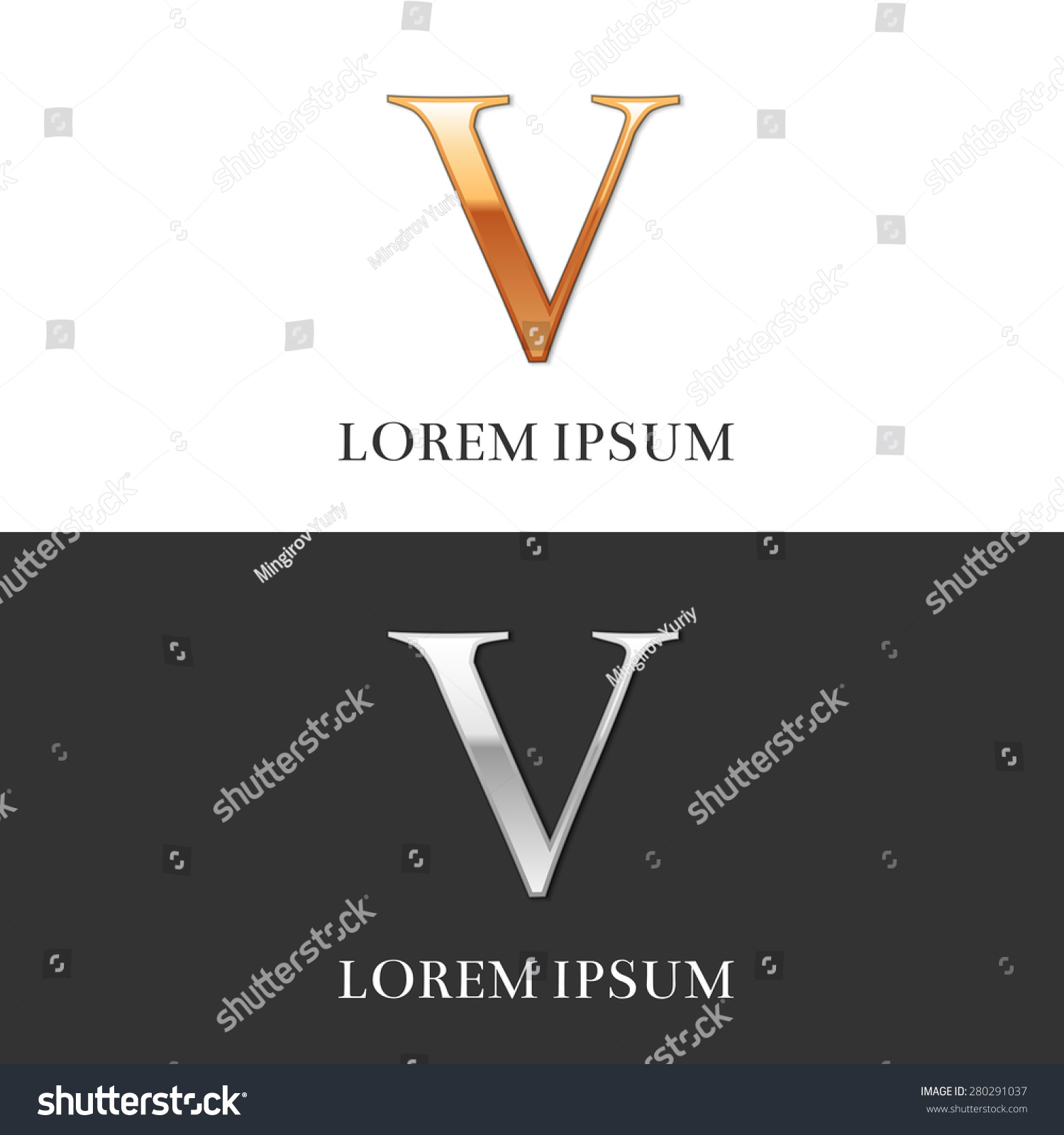 worksheet V Roman Numeral 5 v luxury gold silver roman stock vector 280291037 shutterstock and numerals sign logo symbol
