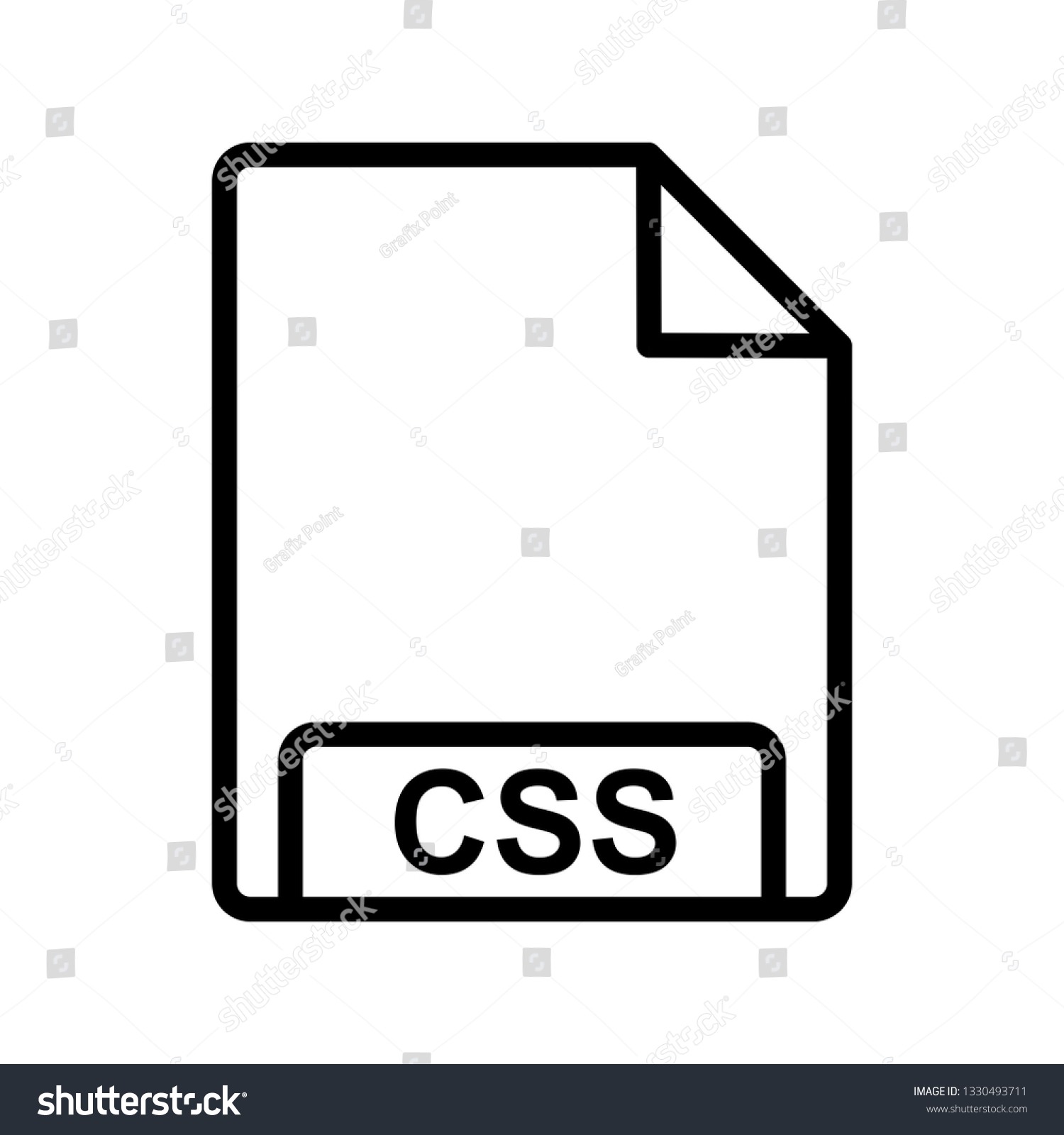 Vector Css Icon Stock Vector (Royalty Free) 1330493711 | Shutterstock