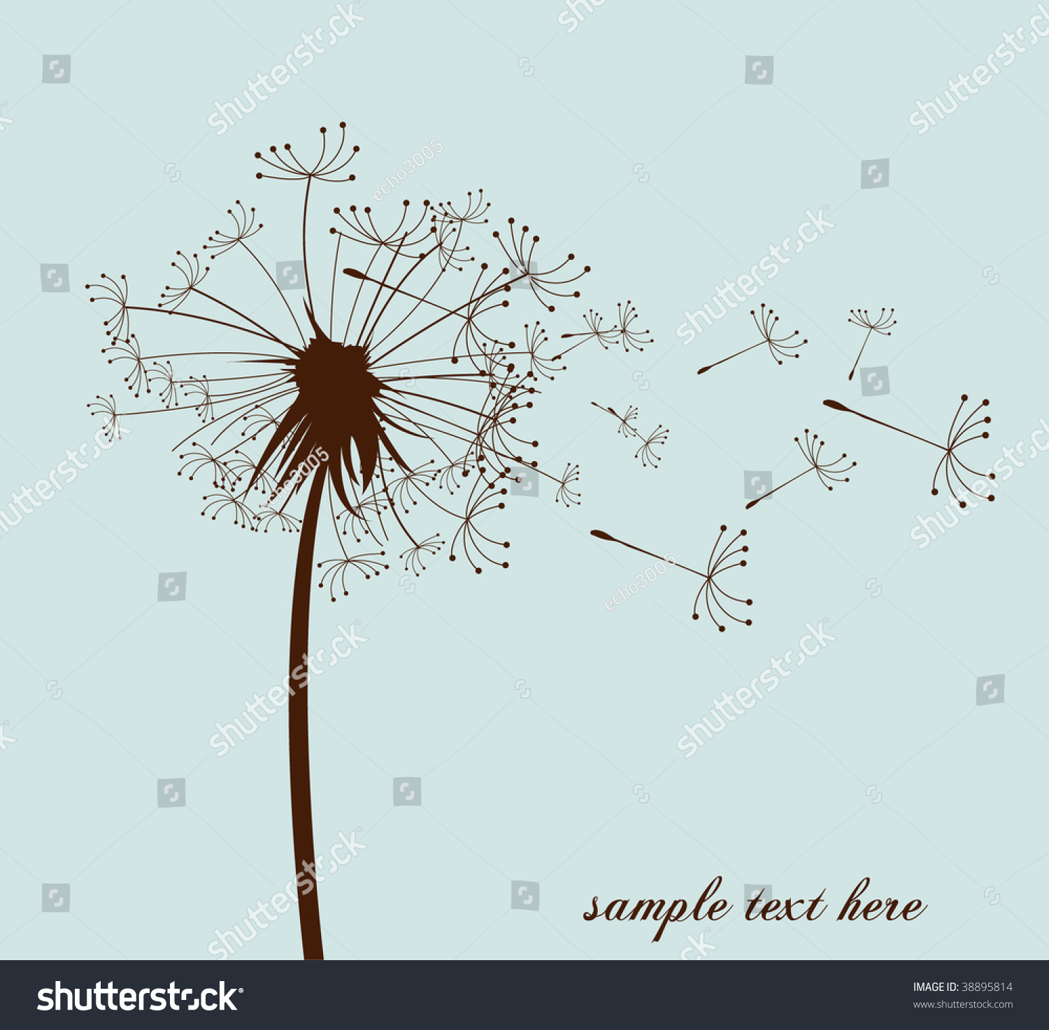 Vector Dandelion - 38895814 : Shutterstock