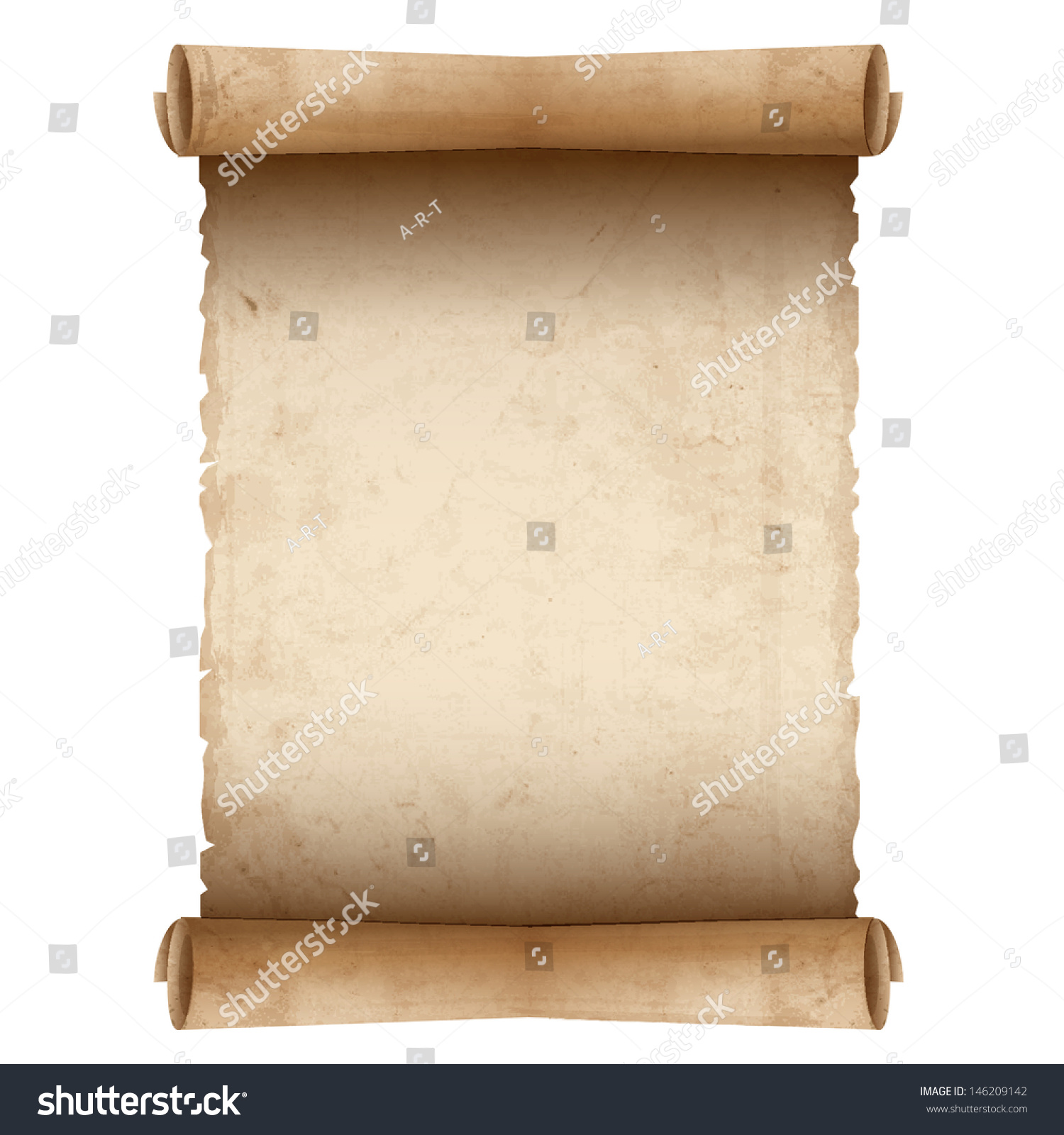 Vector Old Scroll Paper Stock Vector (Royalty Free) 25 For Scroll Paper Template Word