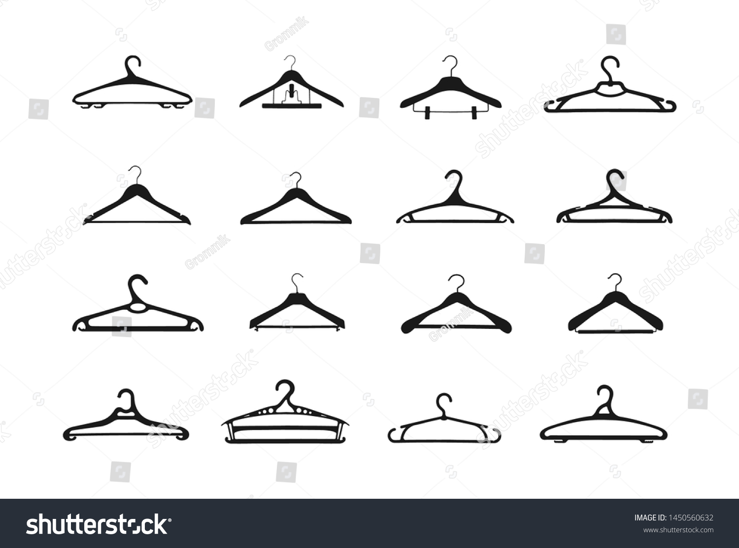 flat plastic hangers