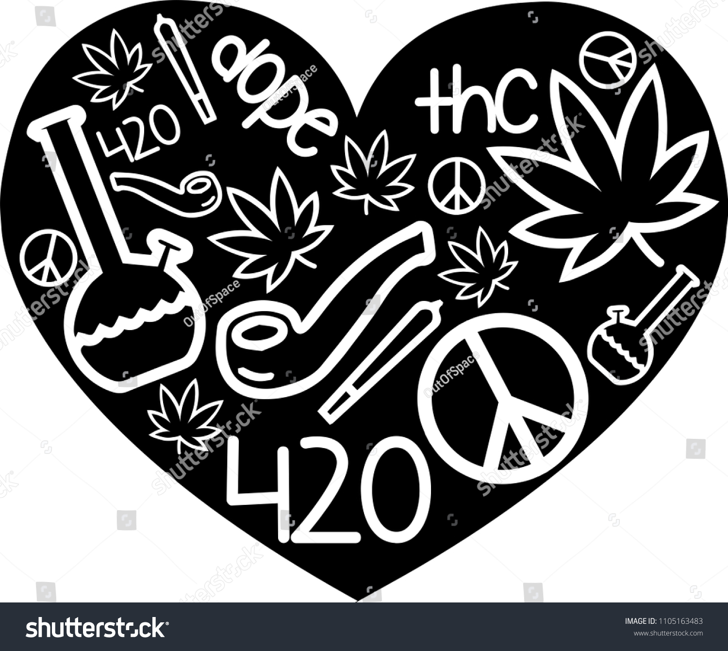 Free Free 209 Peace Love And Weed Svg SVG PNG EPS DXF File