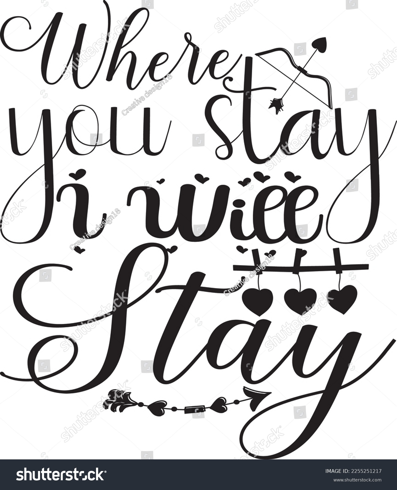 SVG of 
Where You Stay I Will Stay svg