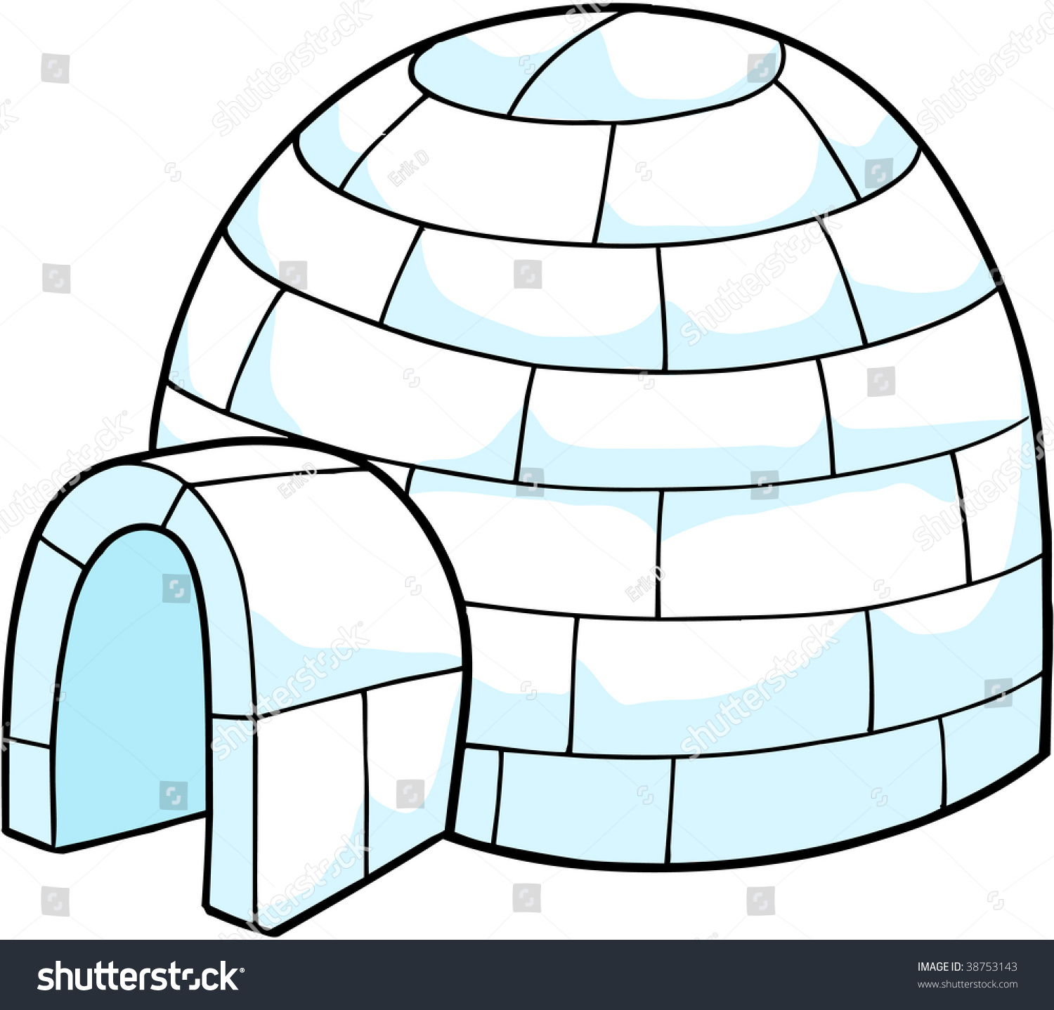 Clip Art Igloo Clip Art white snow igloo vector illustration stock 38753143 illustration