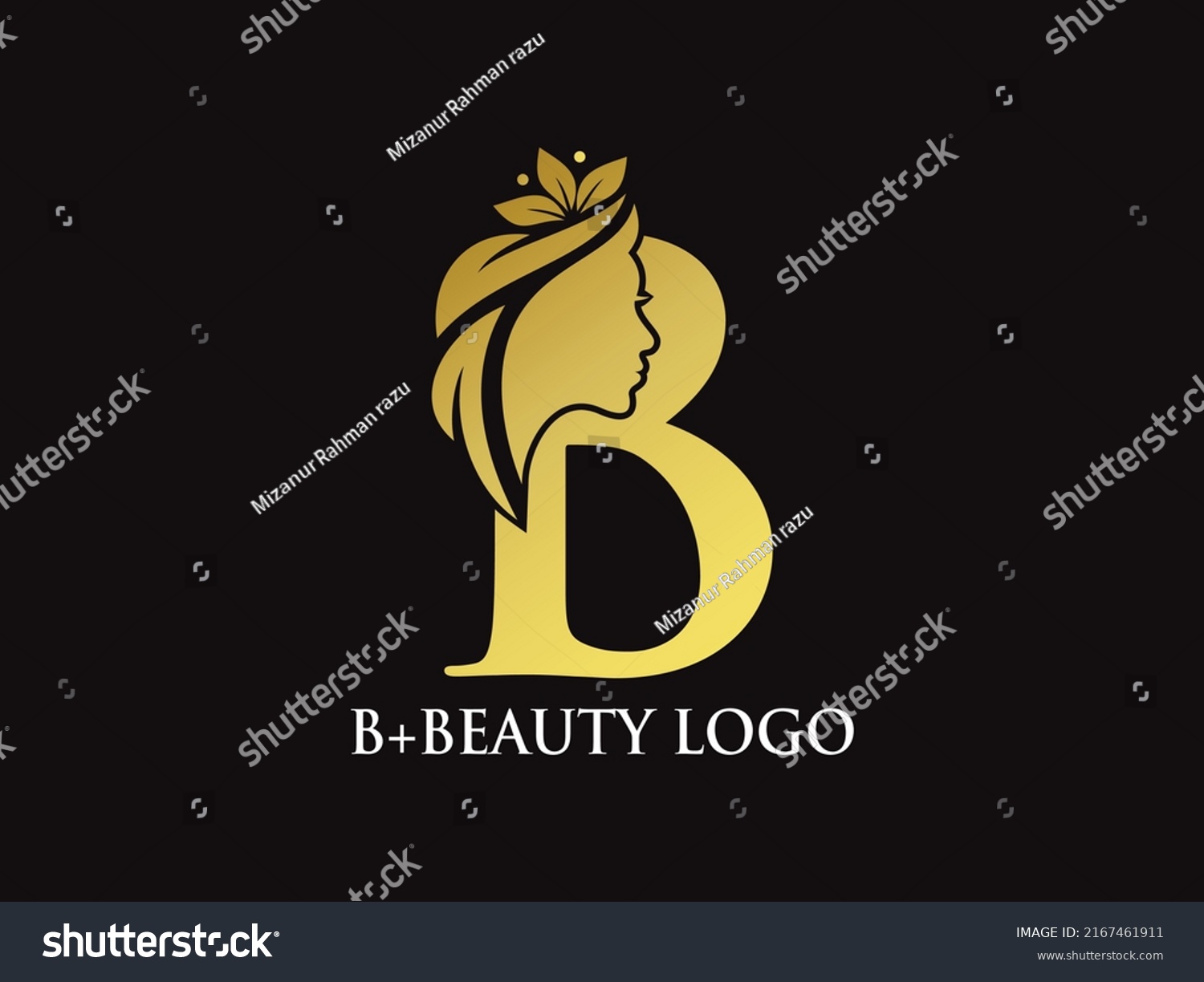 Woman Hair Salon Interesting Colors Logo Stock Vector (Royalty Free ...