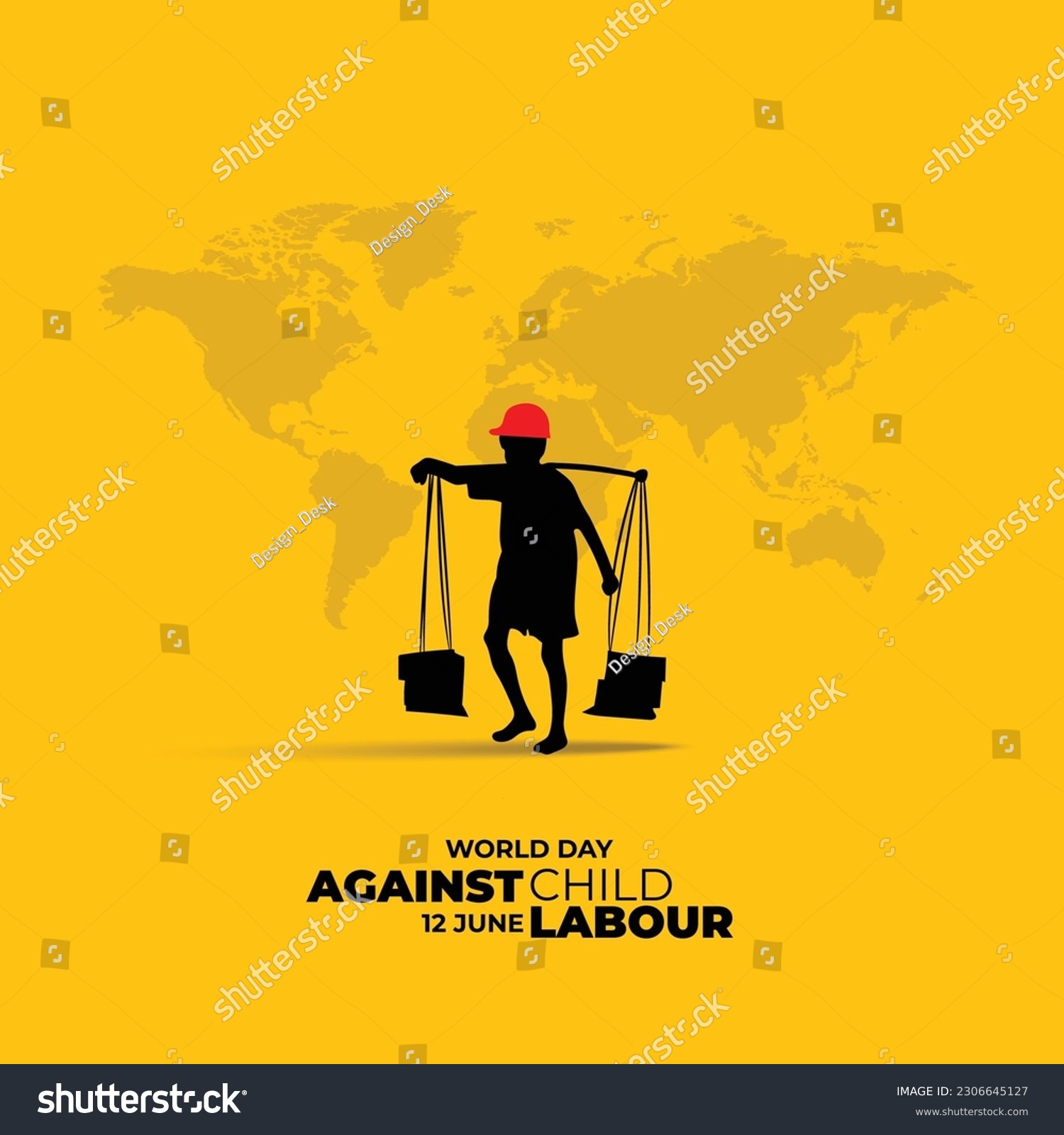 SVG of 
World day against child labour background with children working in a construction field. Flat style vector illustration concept of anti child exploitation campaign for poster and banner. svg