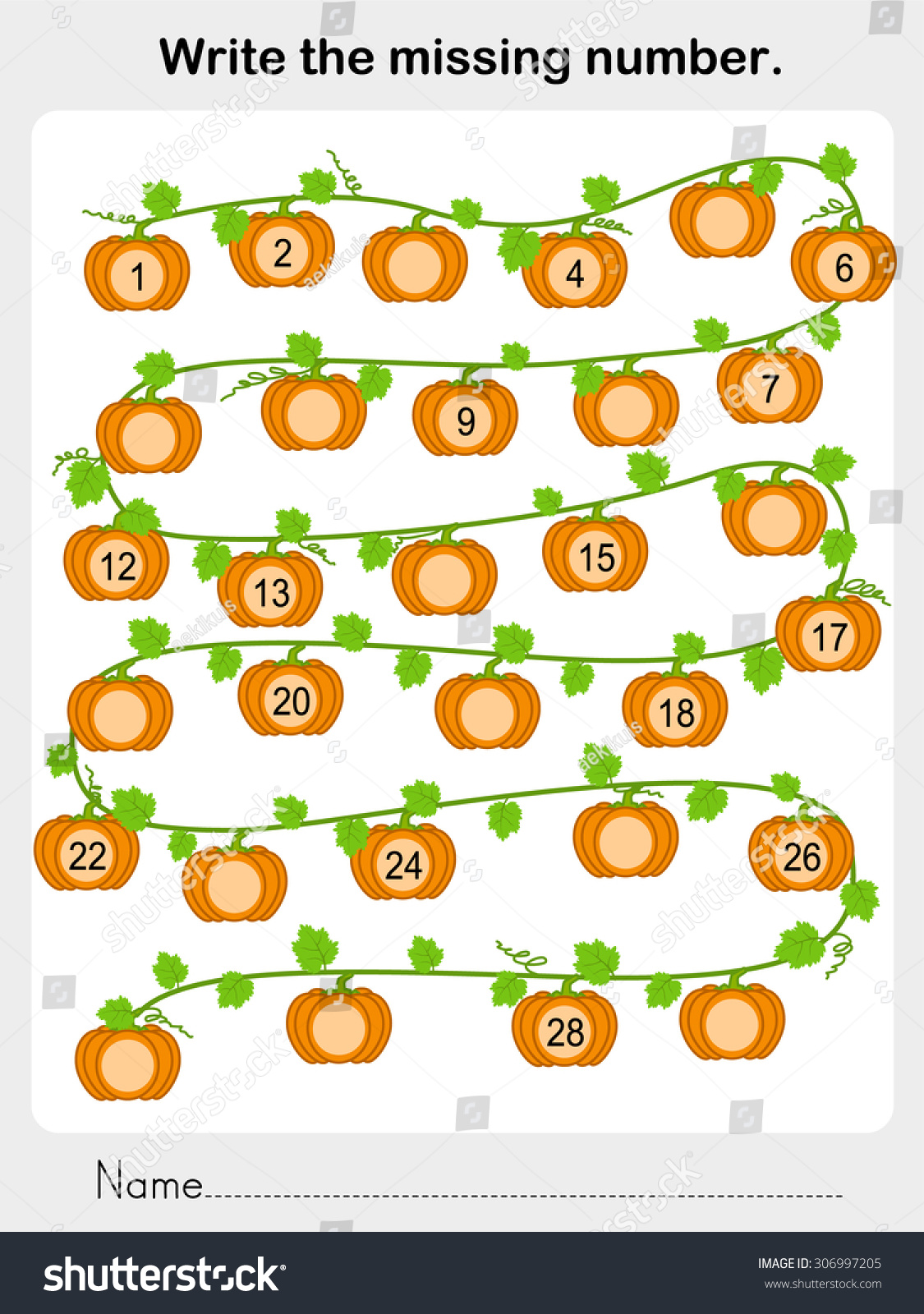 Write Missing Number Worksheet Education Stock Vector Royalty Free write-missing-number-worksheet-education-stock-vector-royalty-free