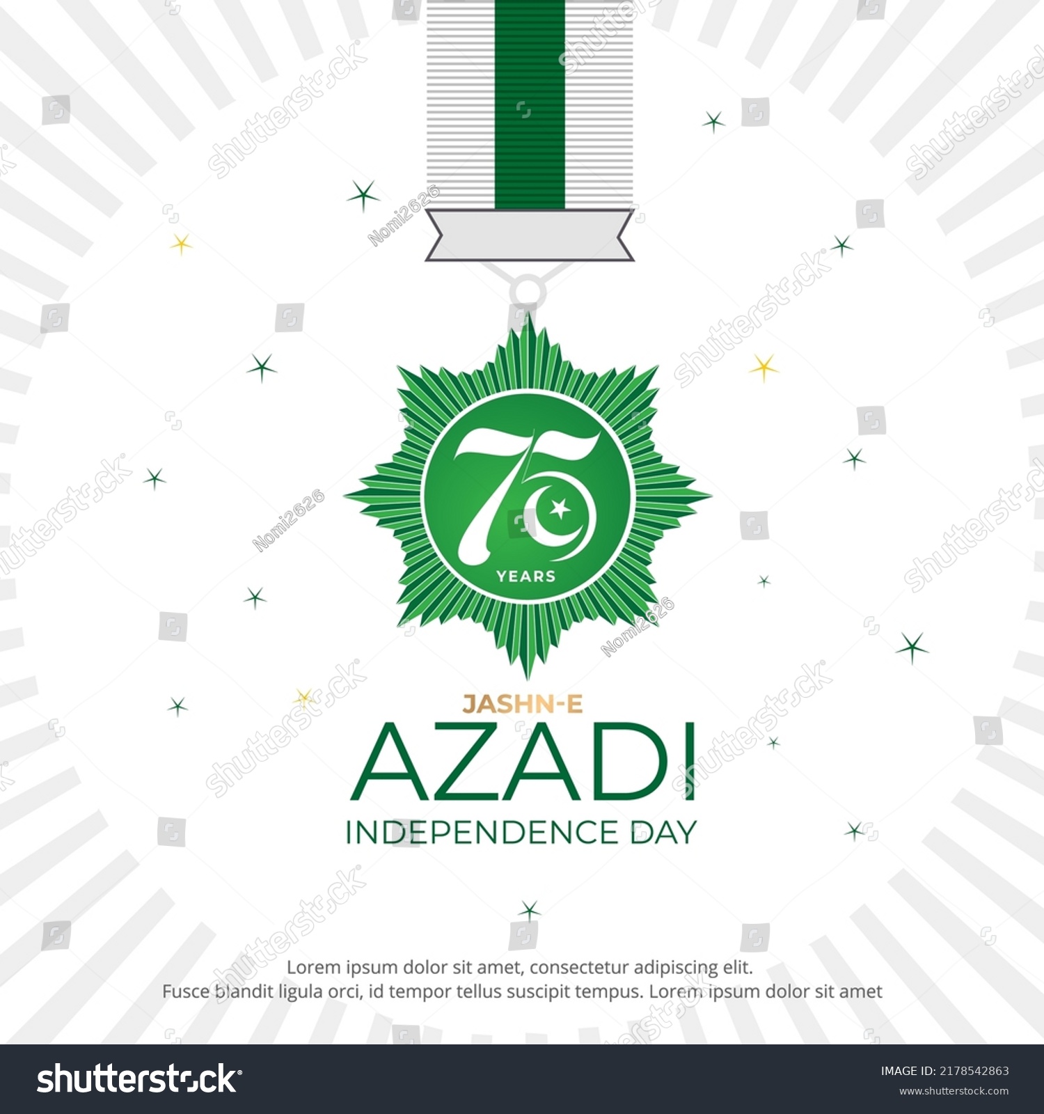 SVG of 75 year badge jashn e azadi 14 august happy independence day.
vector illustration. svg