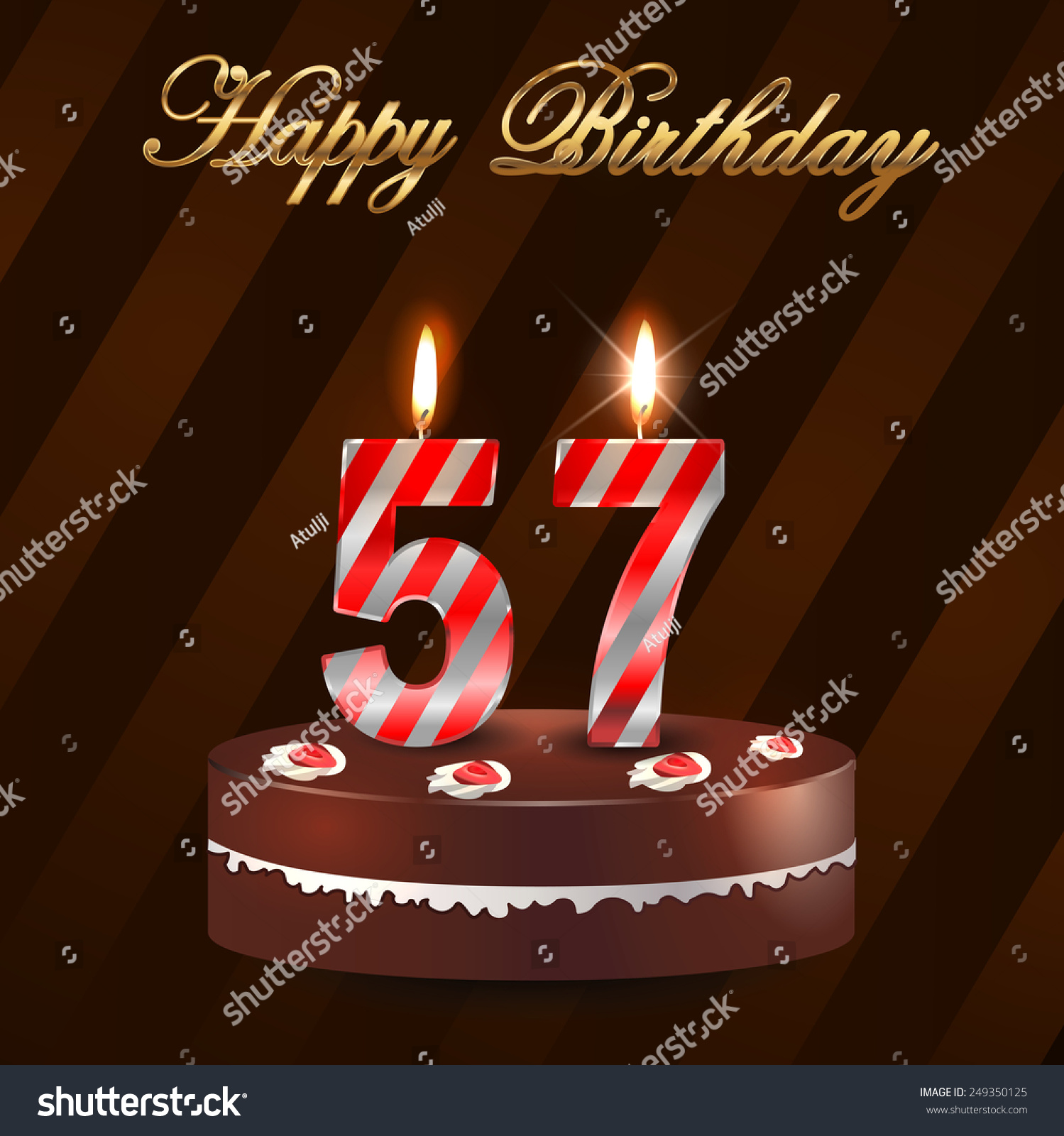 Happy 57th Birthday Clip Art