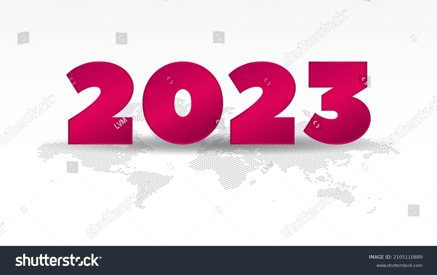 Stock Vector  Year Sign With World Map Magenta Gradient Icon Vector Illustration Element For Decoration 2105110889 