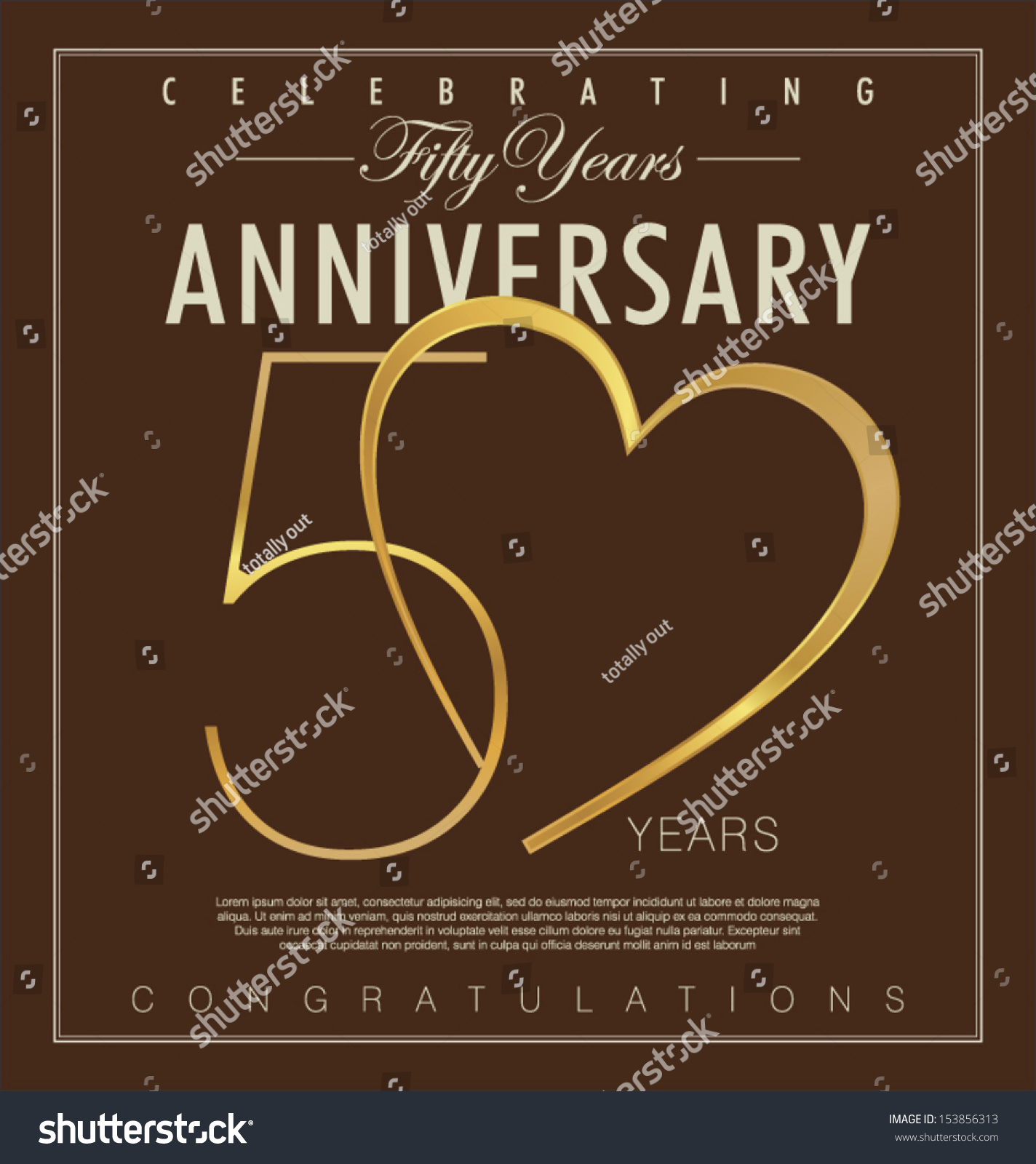 SVG of 50 years Anniversary background svg