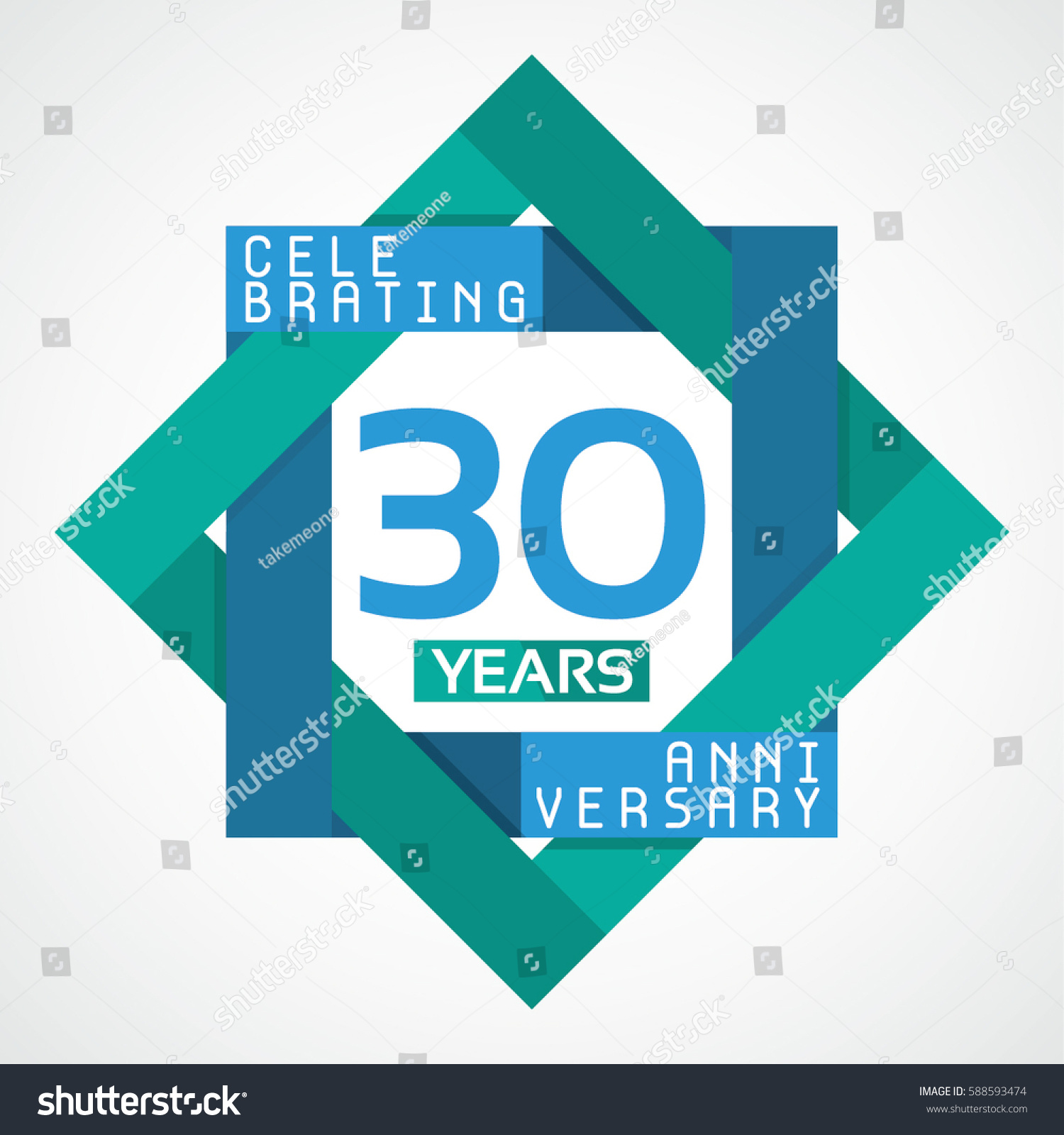 SVG of 30 Years Anniversary Celebration Design.
 svg