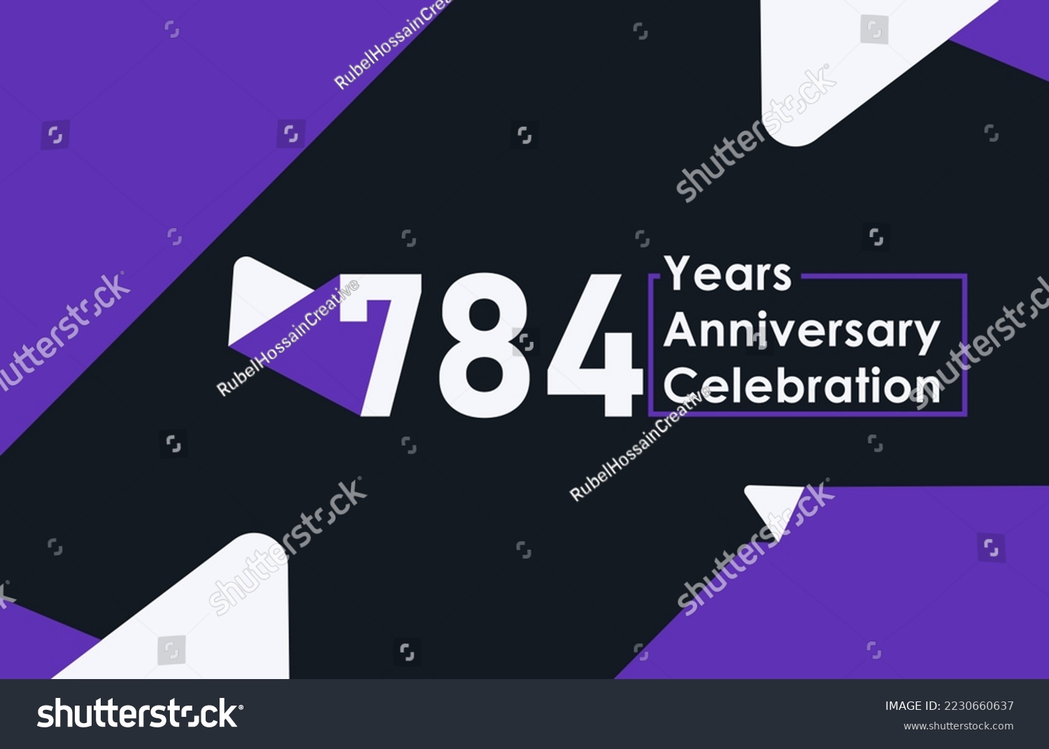 SVG of 784 years anniversary celebration modern banner template design svg