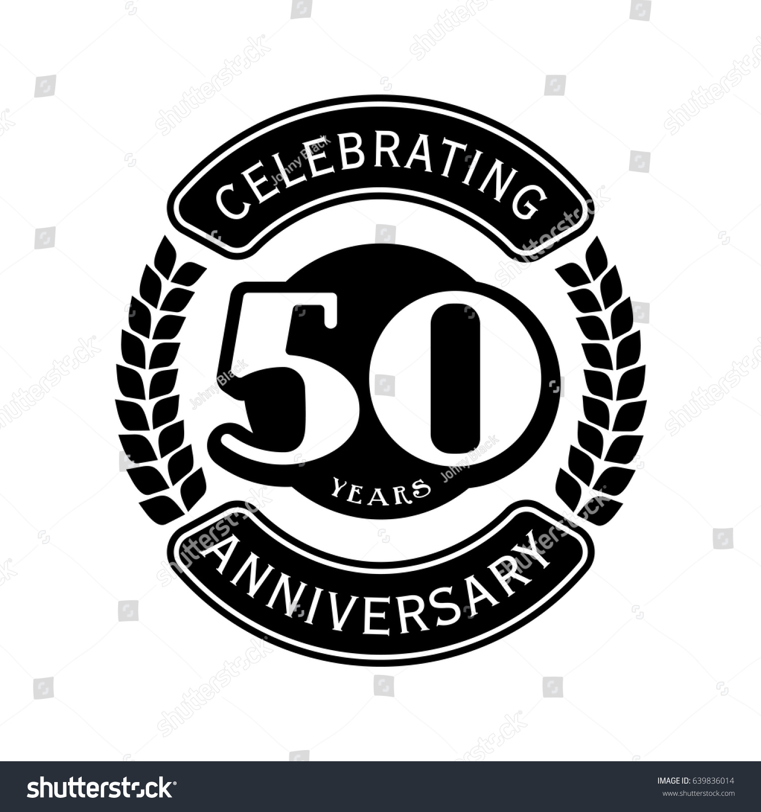 50 Years Anniversary Design Template Vector Stock Vector (Royalty Free ...