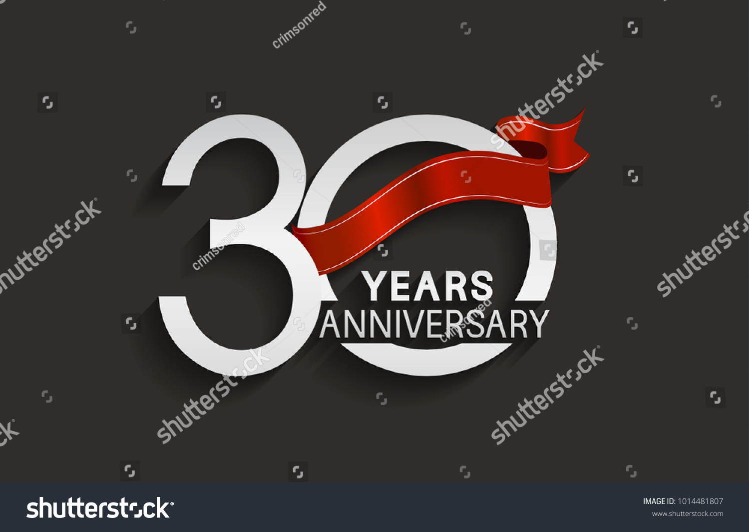 Years anniversary design silver color stock vector Years anniversary design silver color stock vector