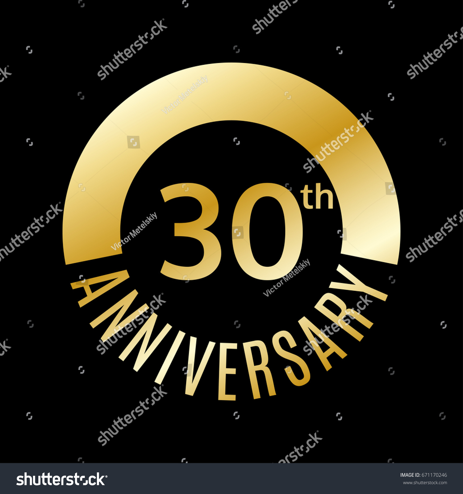 Download 30 Years Anniversary Icon 30th Celebrating Stock Vector ...