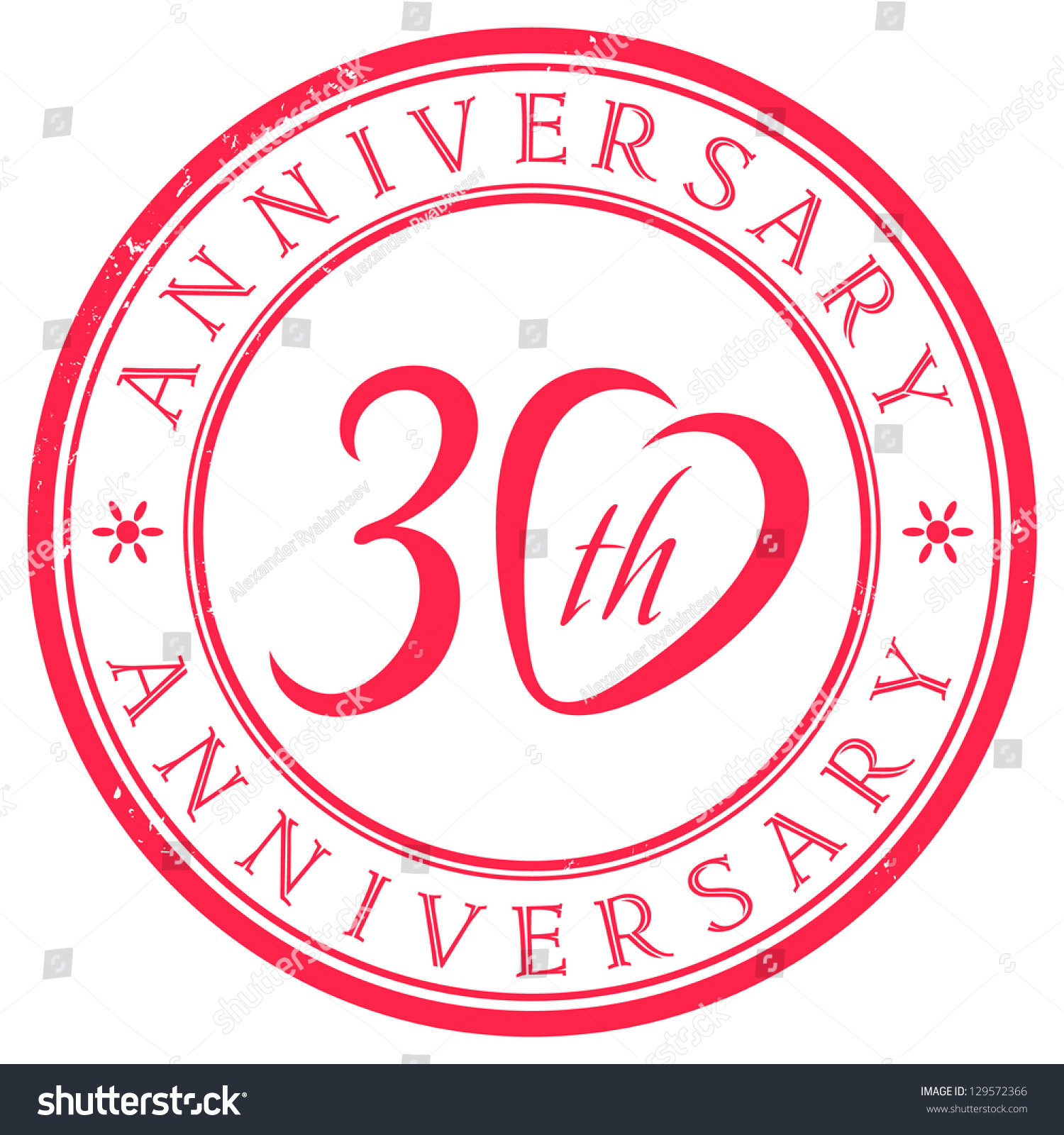 SVG of 30 years anniversary stamp svg