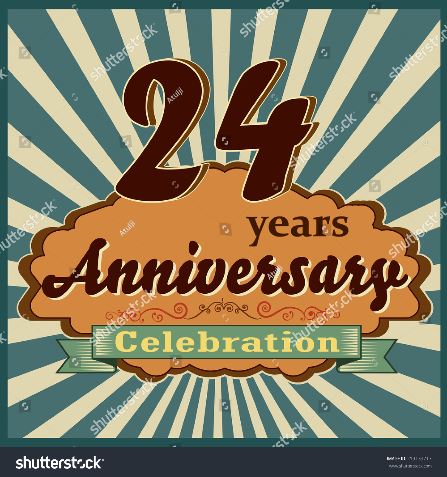 Happy 24th Anniversary Images - Printable Template Calendar