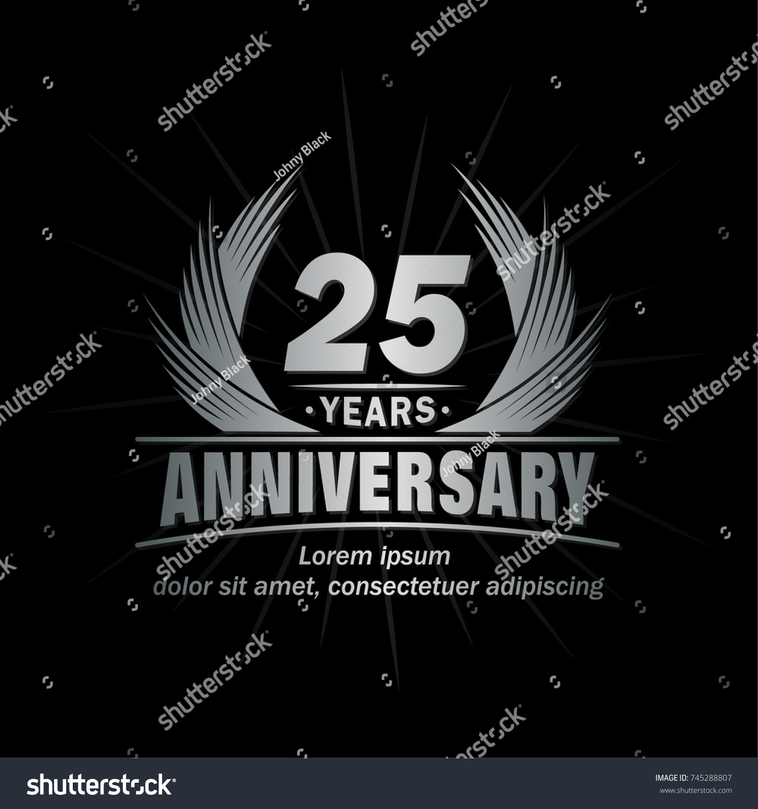 25 Years Design Template Anniversary Vector Stock Vector (Royalty Free 25 Years Design Template Anniversary Vector Stock Vector (Royalty Free