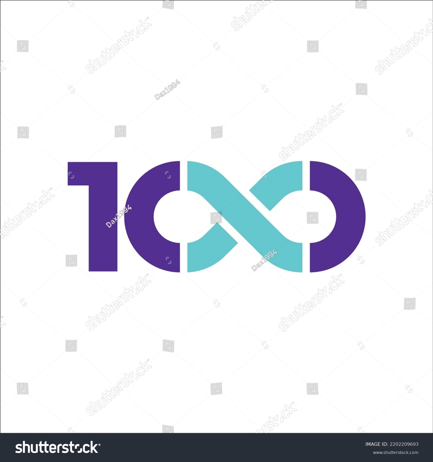 SVG of 100 years diamond jubilee centenary infinity seamless logo symbol icon design svg