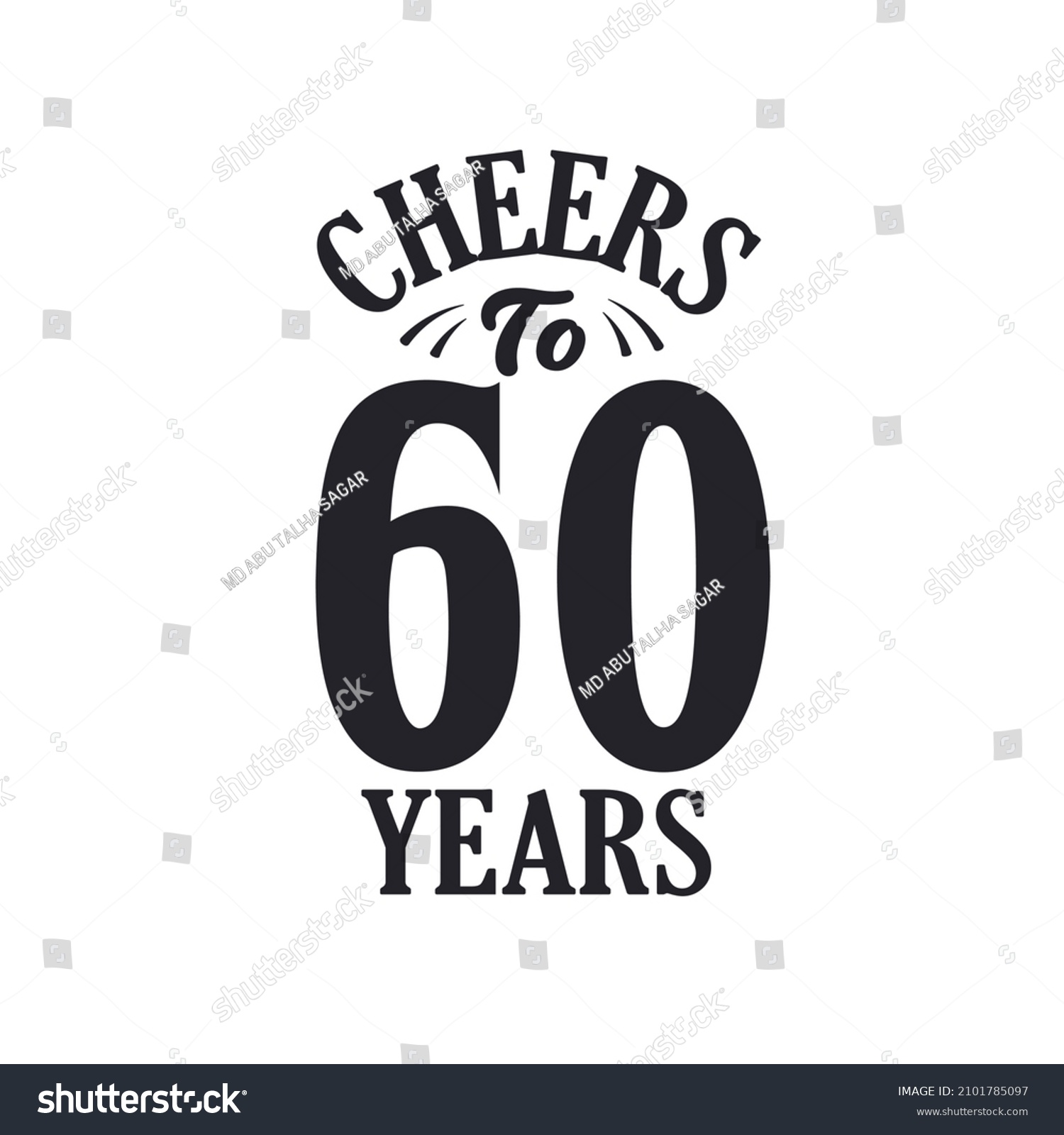 SVG of 60 years vintage birthday celebration, Cheers to 60 years svg