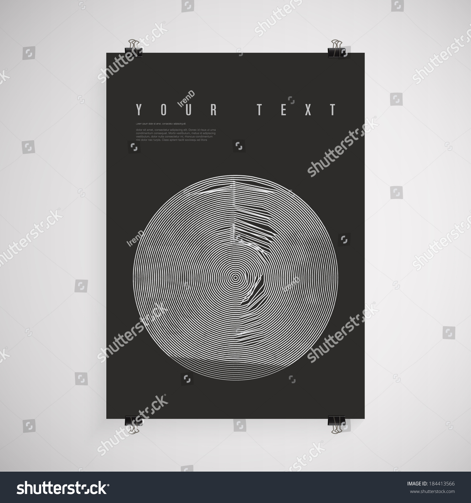 A4 A3 Format Poster Design Your Stock Vector Royalty Free 184413566