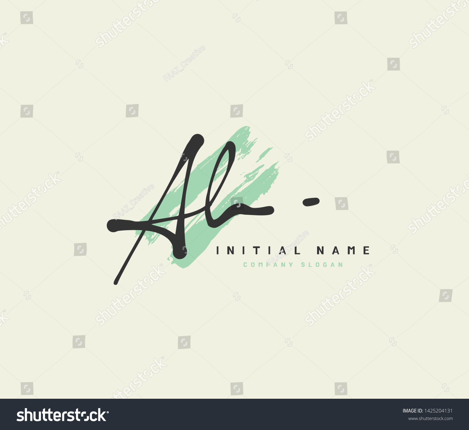 SVG of A AH Beauty vector initial logo, handwriting logo of initial wedding, fashion, jewerly, signature, boutique, floral and botanical with creative template for any company or business. svg