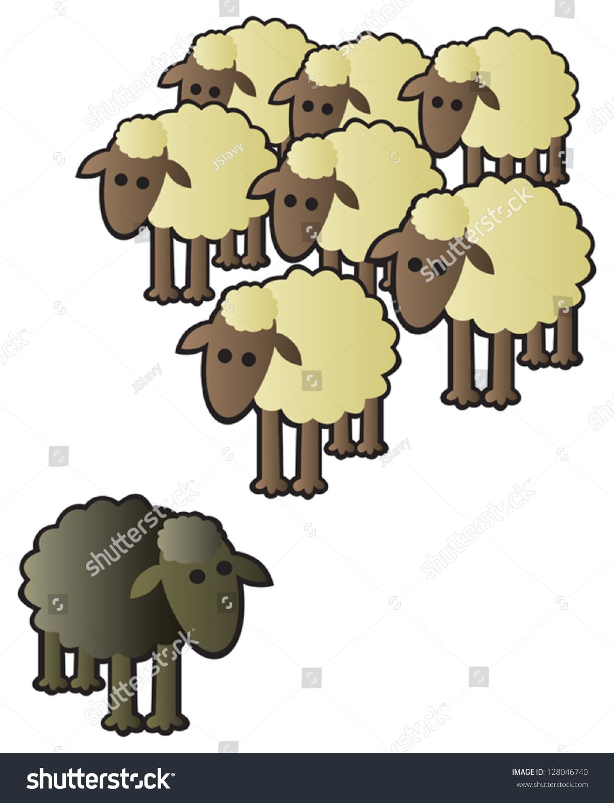 stock-vector-a-black-sheep-being-shunned-from-the-rest-of-the-flock-for-being-different-128046740.jpg