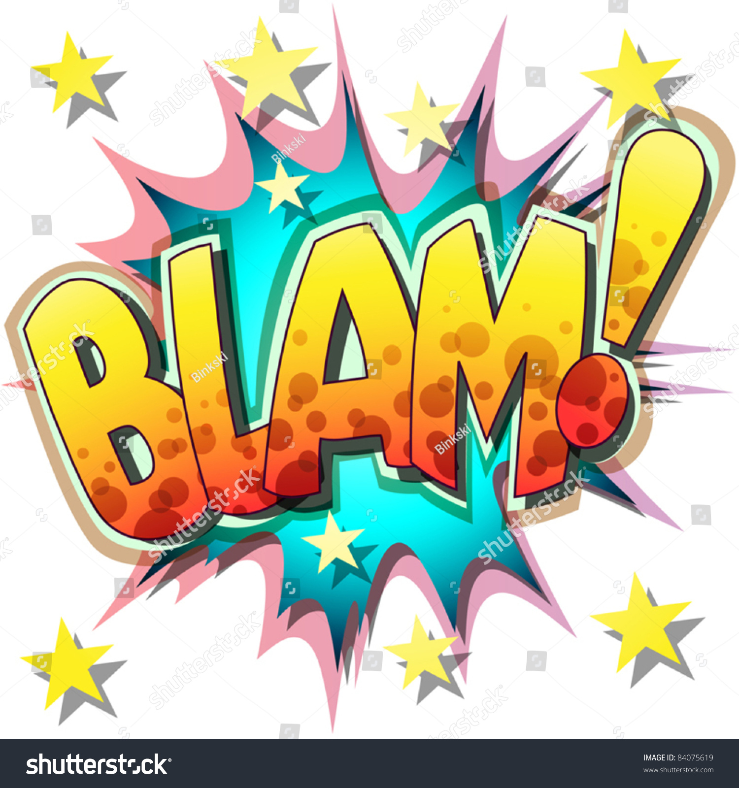 A Blam Comic Book Illustration - 84075619 : Shutterstock