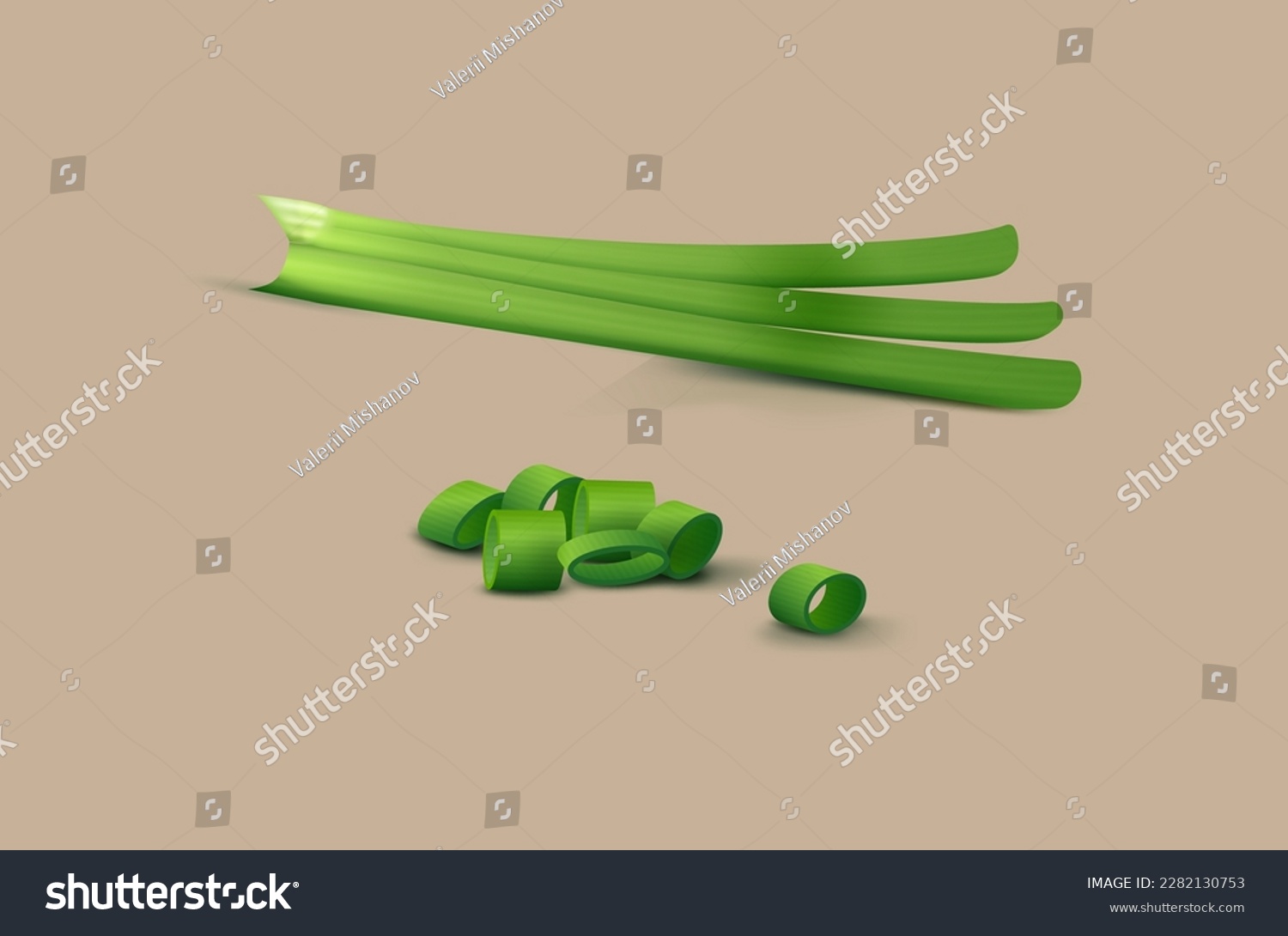SVG of a bunch of green onions svg