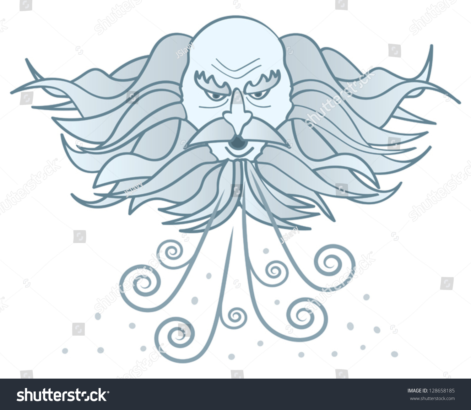 Cold Wind Blowing Clipart