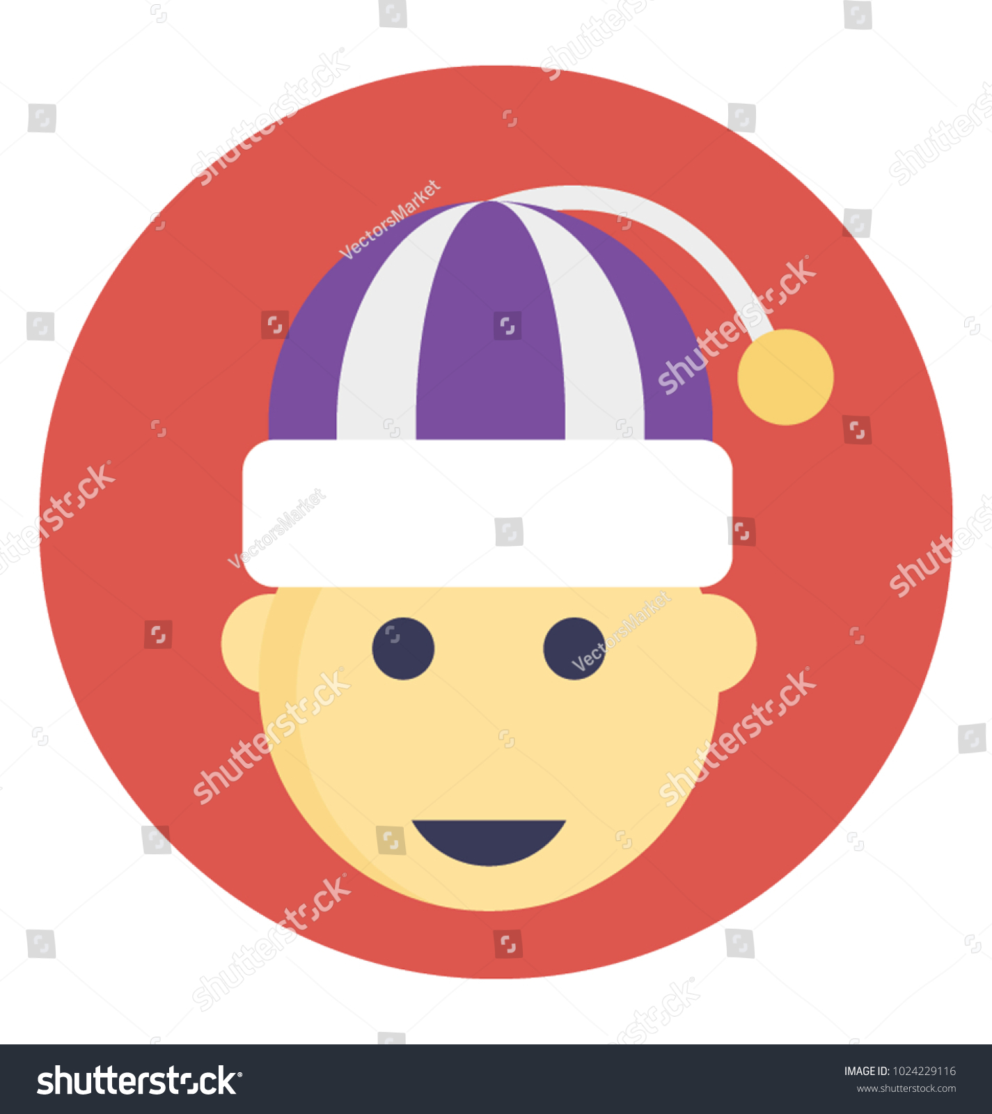 cartoon joker face flat vector icon stock vector royalty free 1024229116 shutterstock