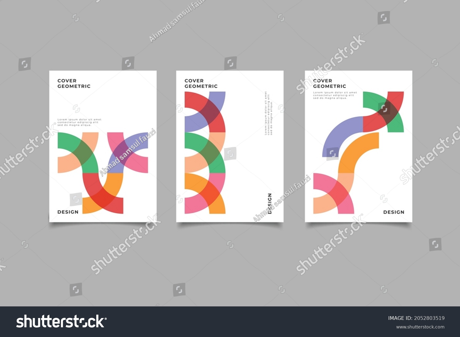 SVG of A collection of cover background templates for presentations, corporate cover documents, corporate, with a modern minimalist style that is very elegant,geometric memphis design.vector illustration svg