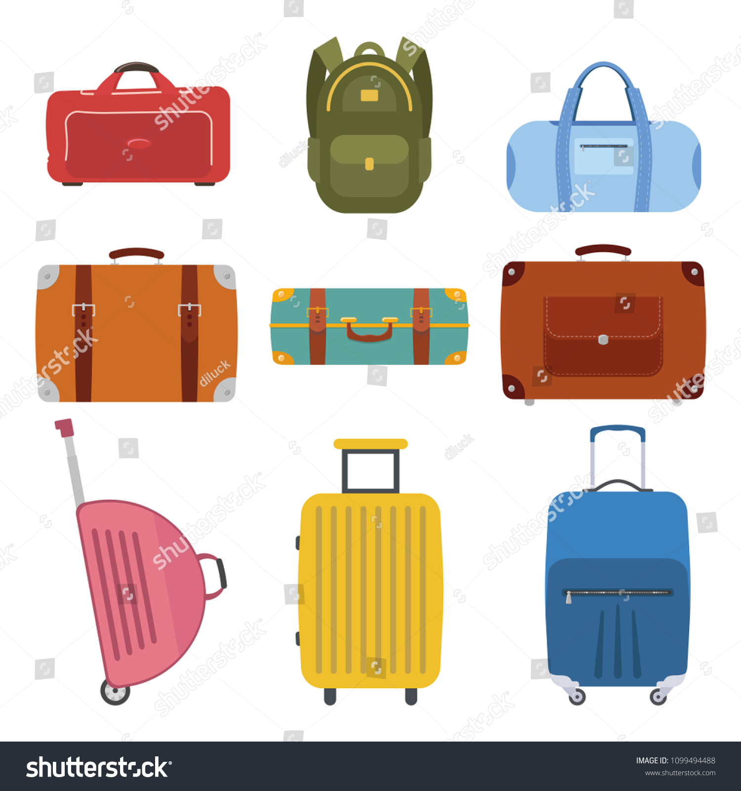 different kinds of luggage