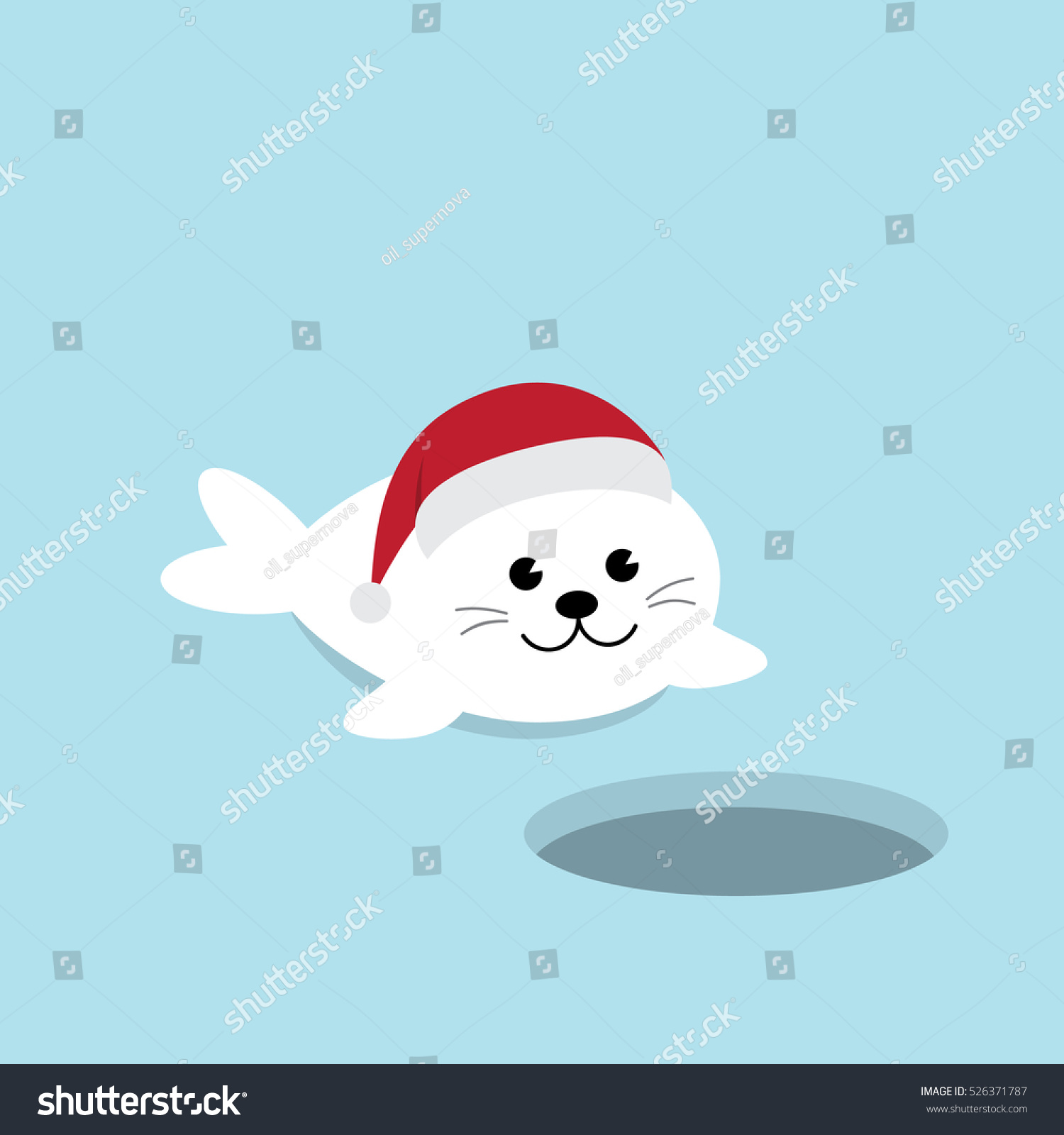 Cute Baby Seal Pup Cartoon Character Stock Vector Royalty Free