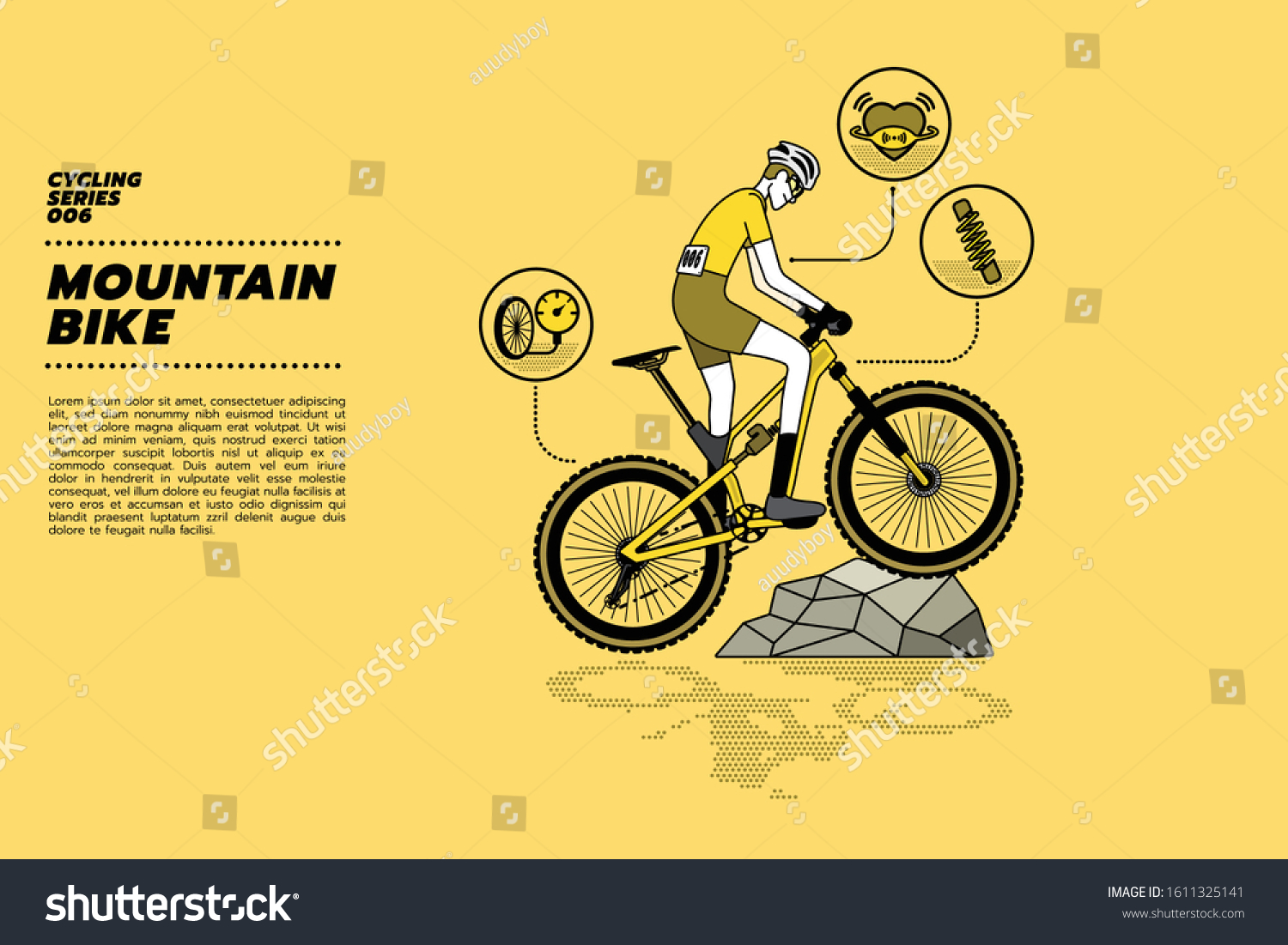 climbing on a full suspension mountain bike