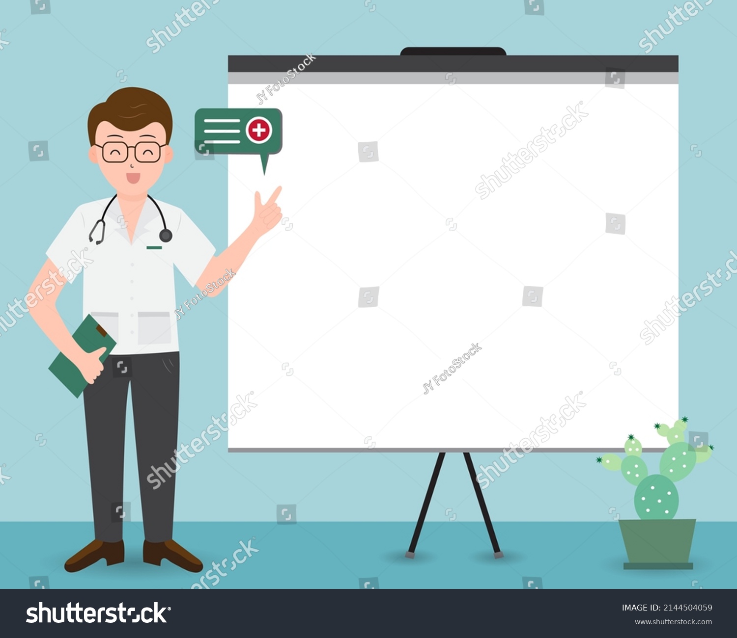 Doctor Gown Uniform Chart On Hand Stock Vector (Royalty Free ...