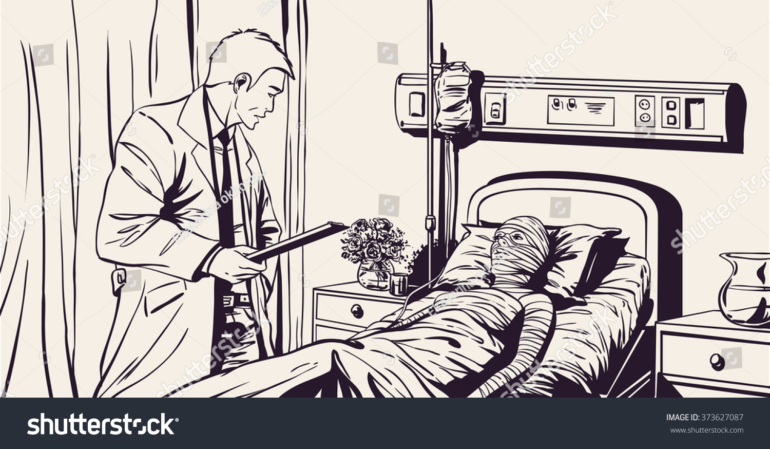 stock-vector-a-doctor-talking-to-a-female-patient-lying-in-hospital-373627087.jpg