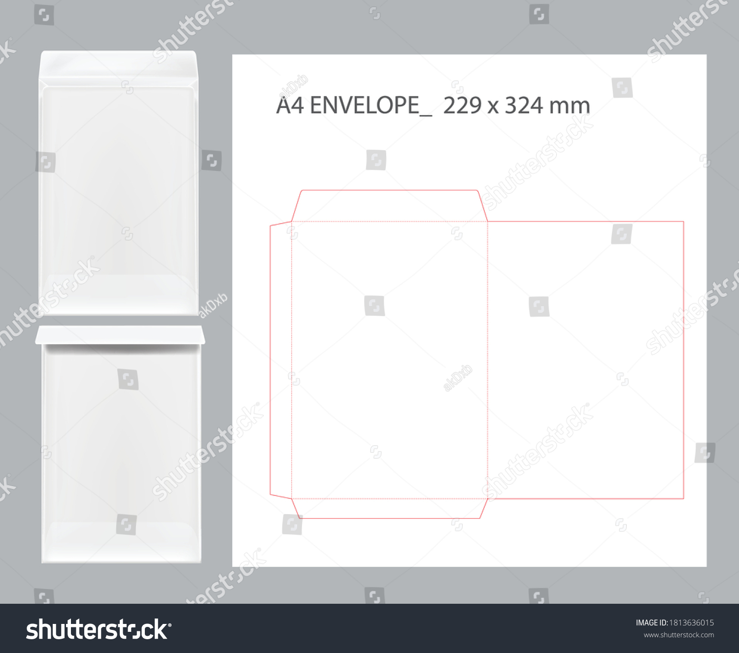 2,669 A4 size envelope Stock Vectors, Images & Vector Art | Shutterstock