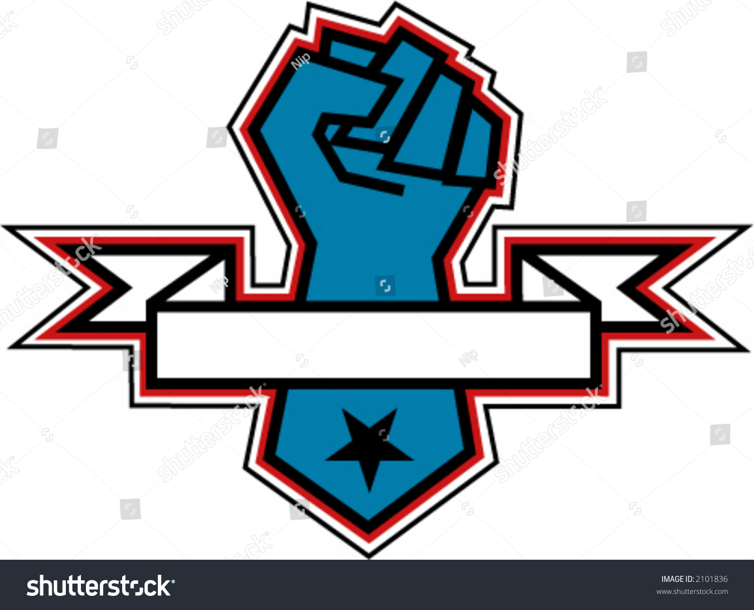 A Fist Logo Stock Vector 2101836 : Shutterstock