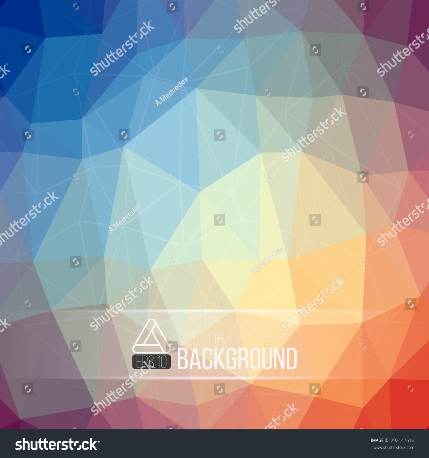 geometric polygon bright color background best stock vector royalty