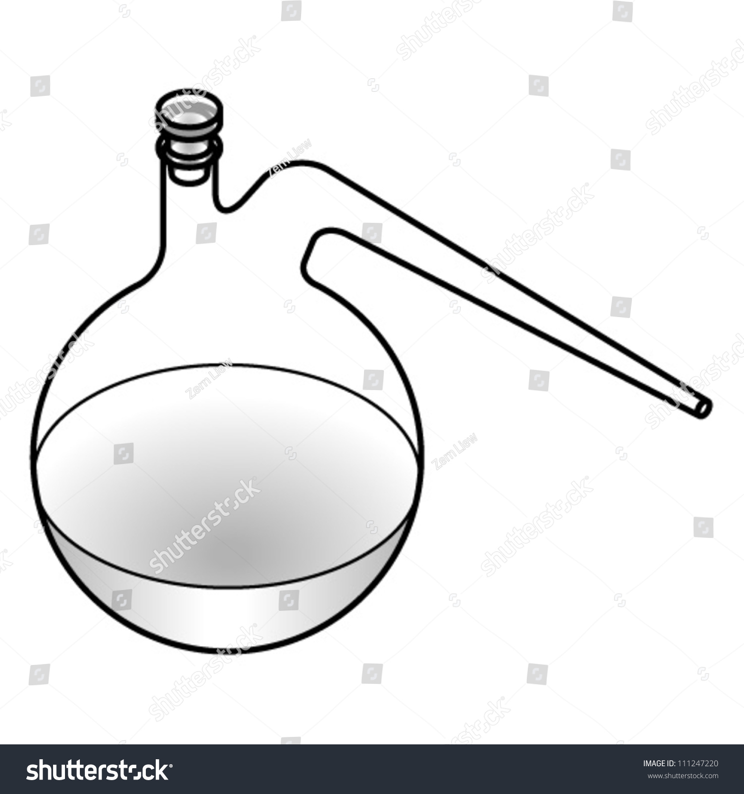 A Glass Retort. Stock Vector Illustration 111247220 : Shutterstock