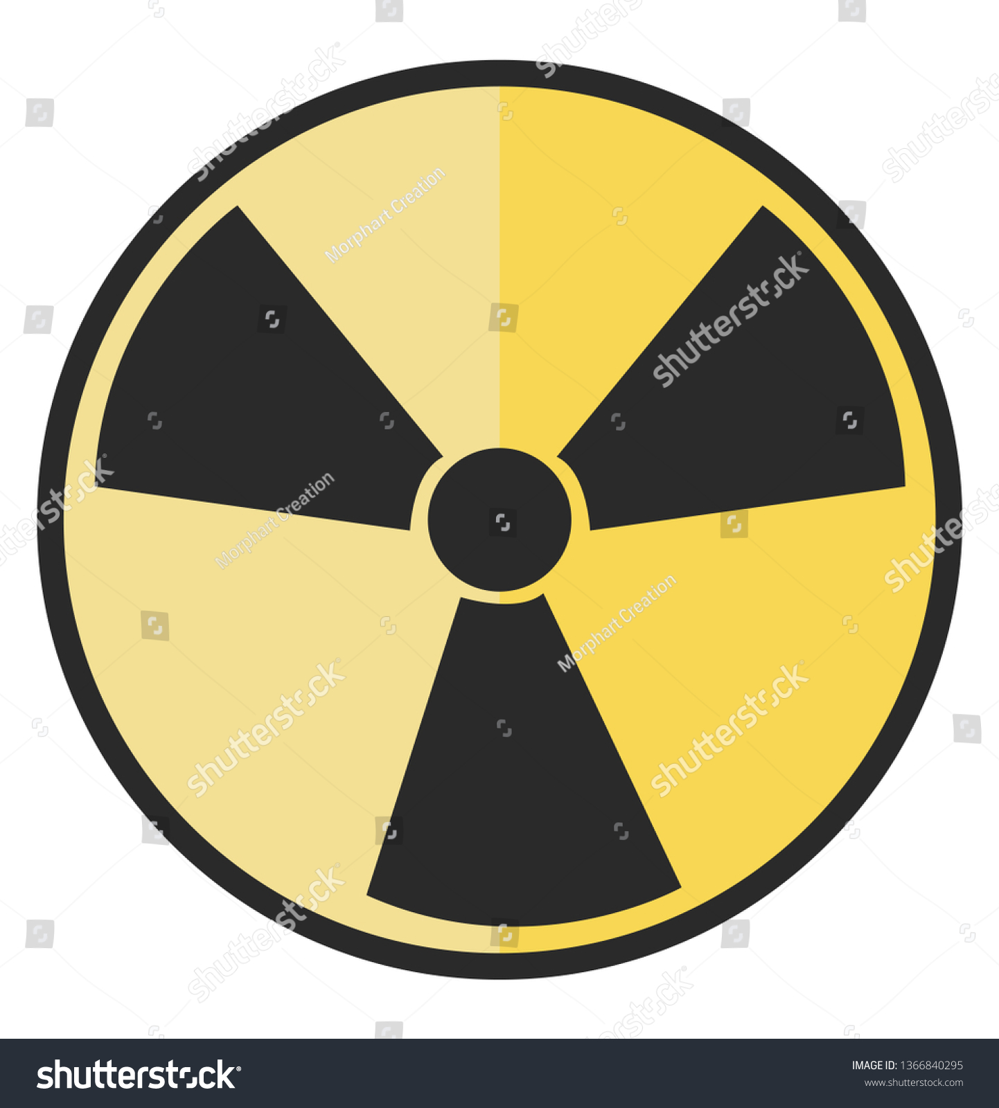 Hazards Radiation Warning Sign Vector Color Stock Vector (Royalty Free ...