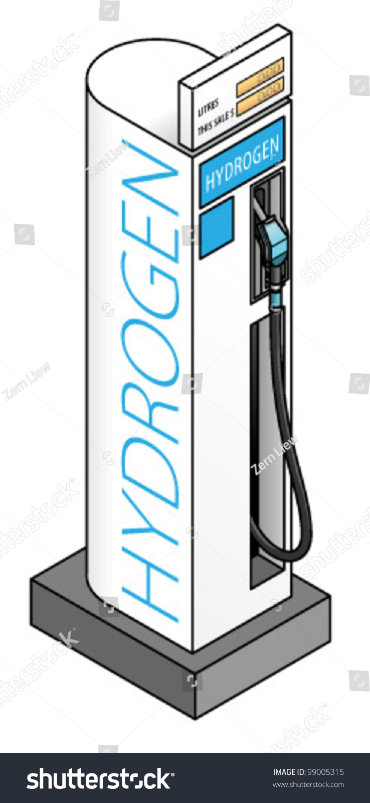 SVG of A hydrogen fuel pump/bowser. svg