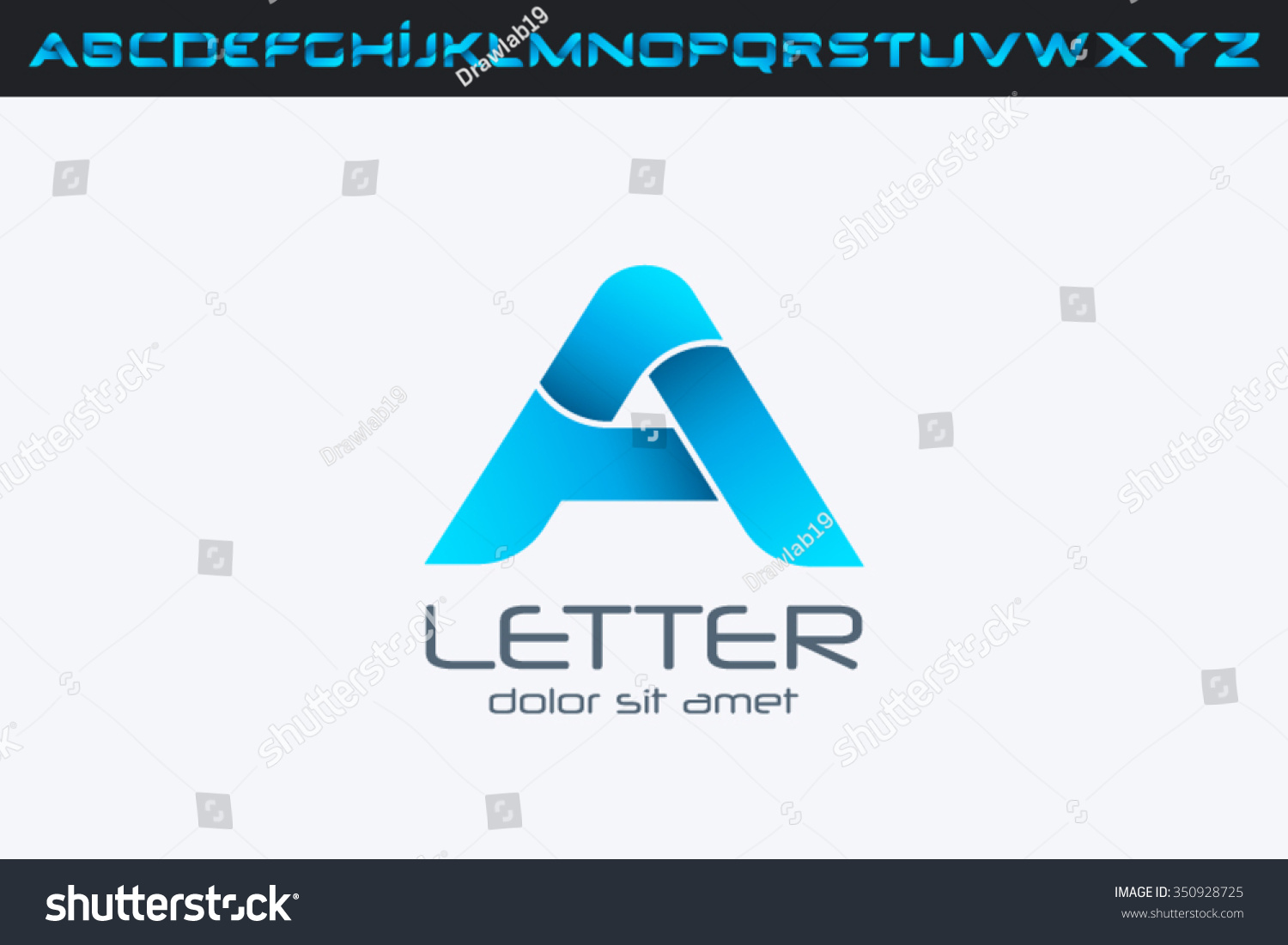 Letter Logo Alphabet Logo Design Stock Vector (Royalty Free) 350928725