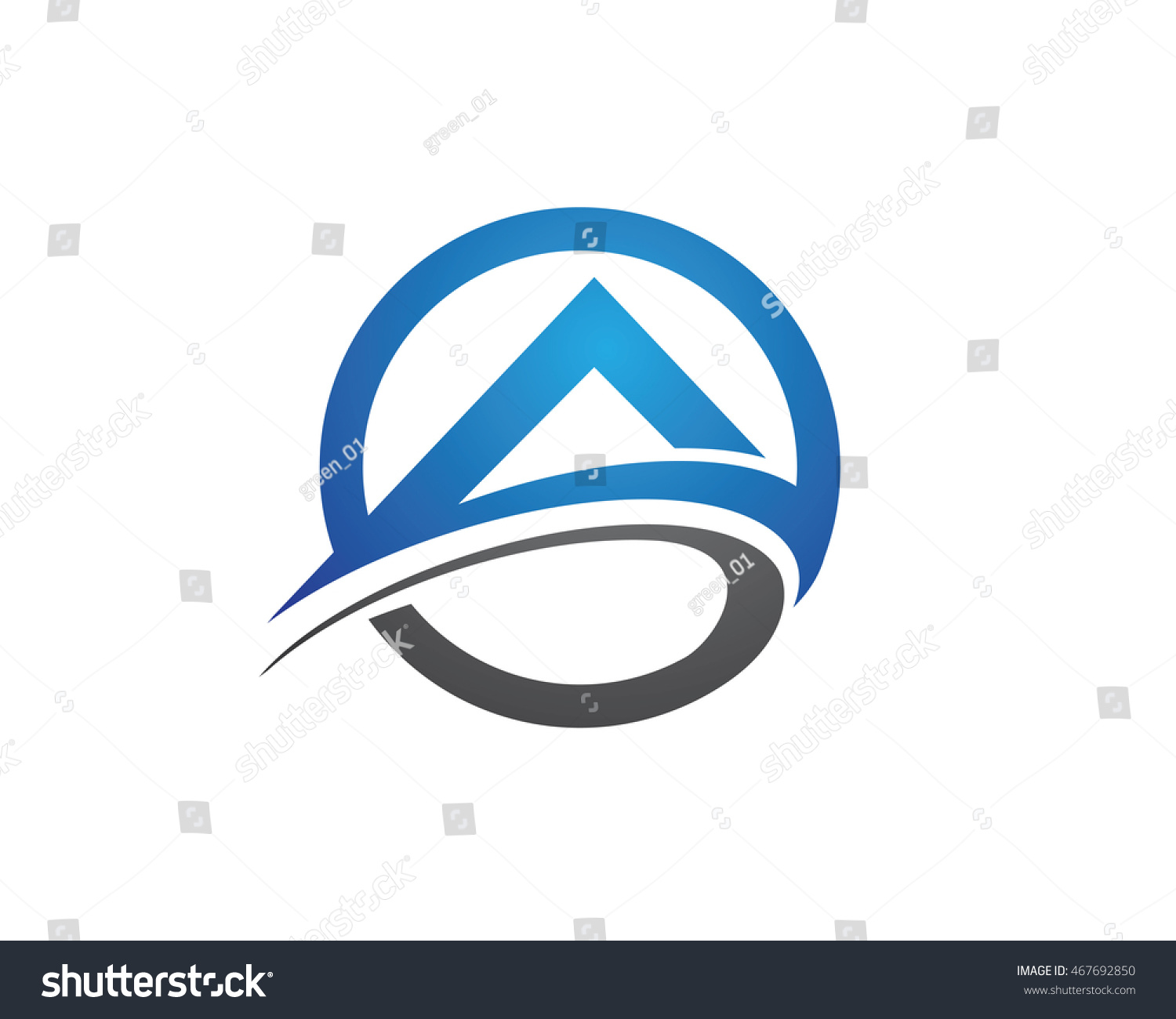 A Letter Logo Template Stock Vector Illustration 467692850 : Shutterstock