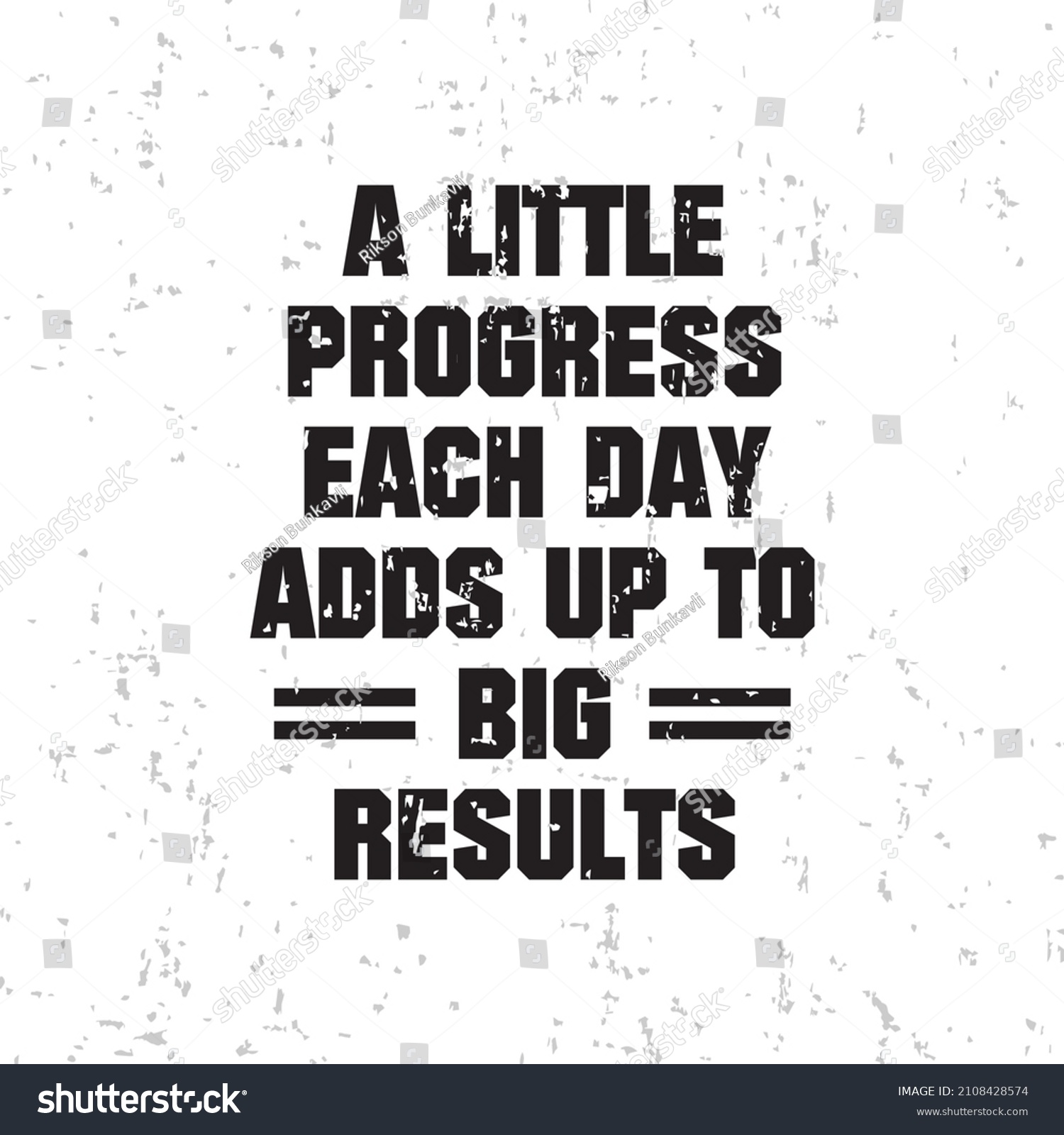 Little Progress Each Day Adds Big Stock Vector (Royalty Free ...