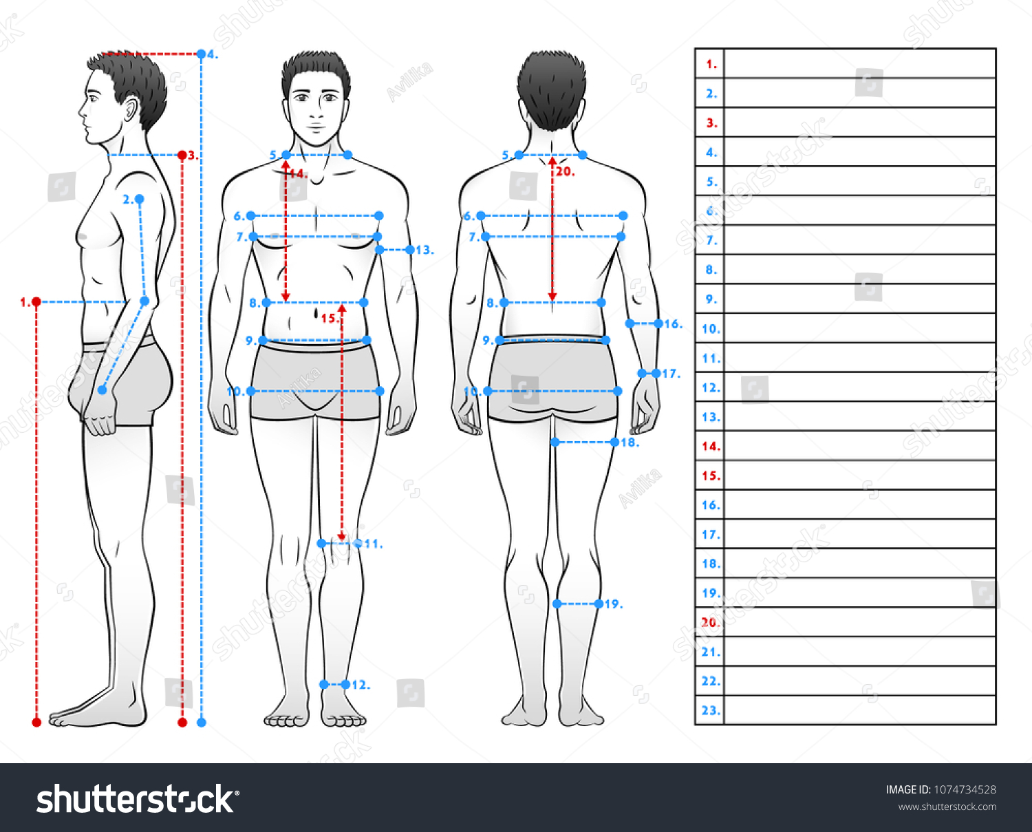 Man His Underwear Seen Front Side Stock Vector (Royalty Free ...