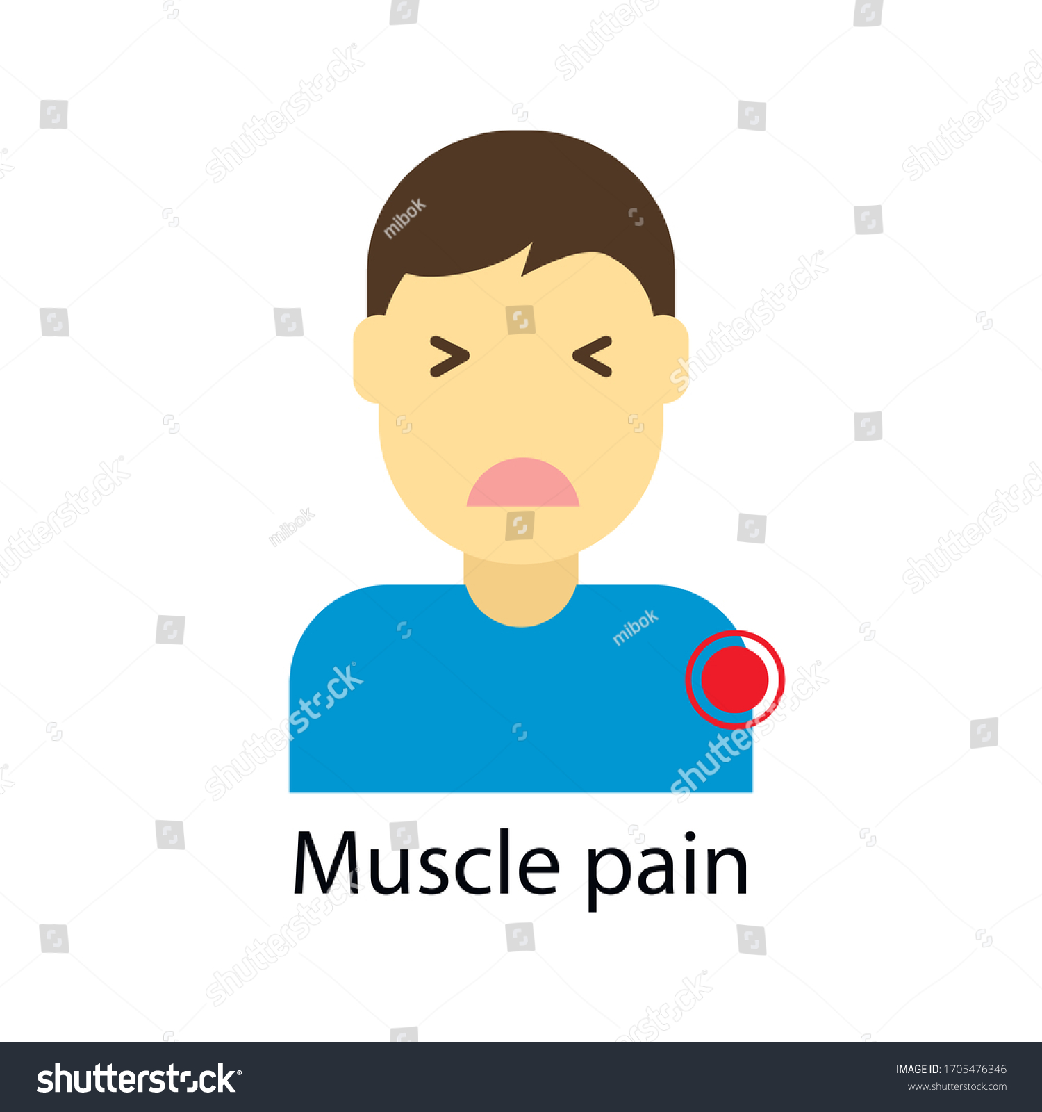 man-muscle-pain-symptom-illness-viral-stock-vector-royalty-free