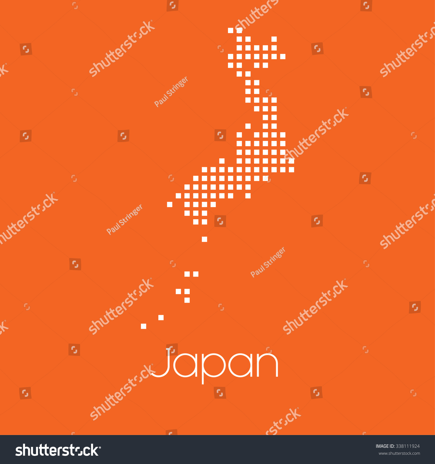 Map Country Japan Stock Vector Royalty Free 338111924 Shutterstock 